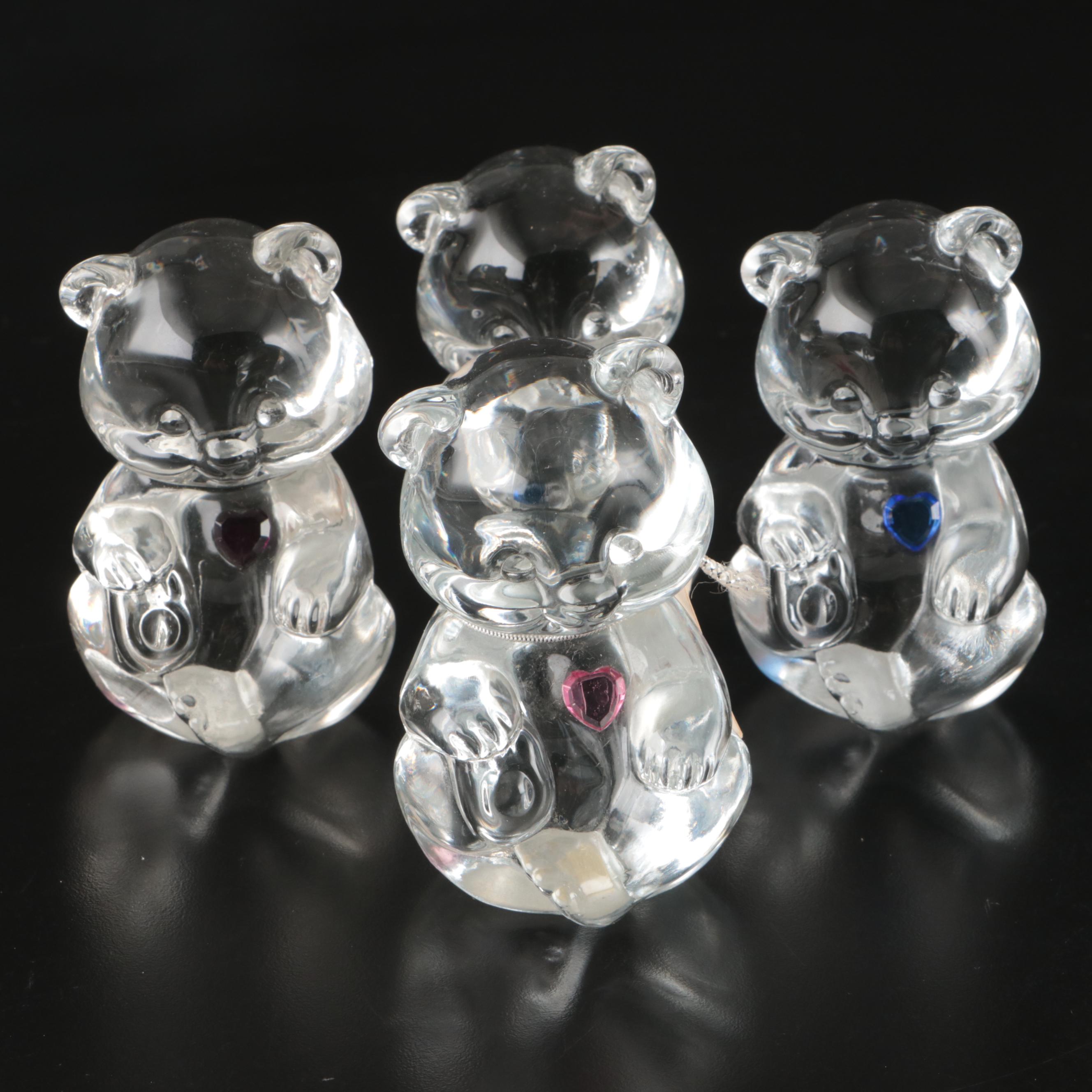 Fenton Glass Bear Figurines