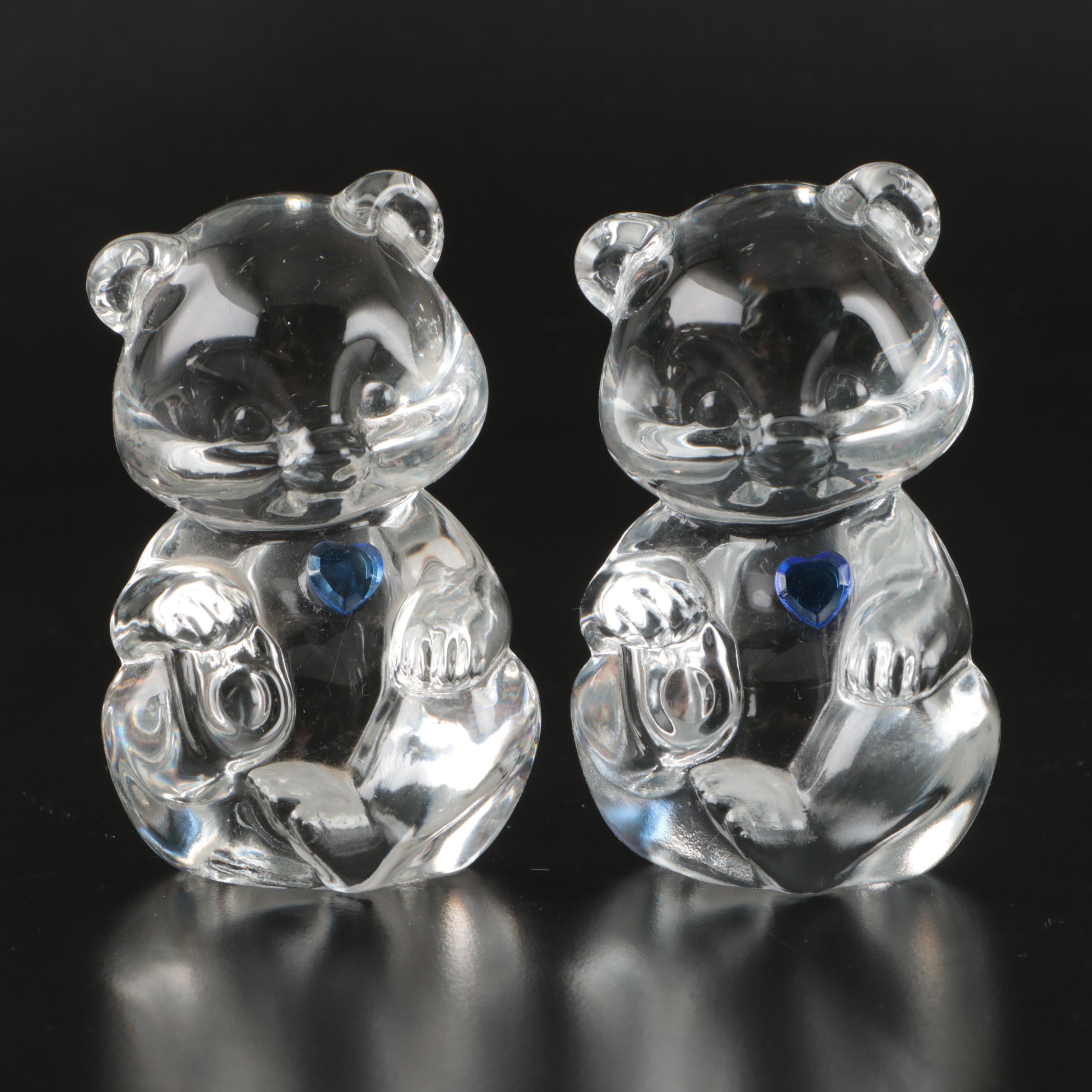 Fenton Glass Bear Figurines