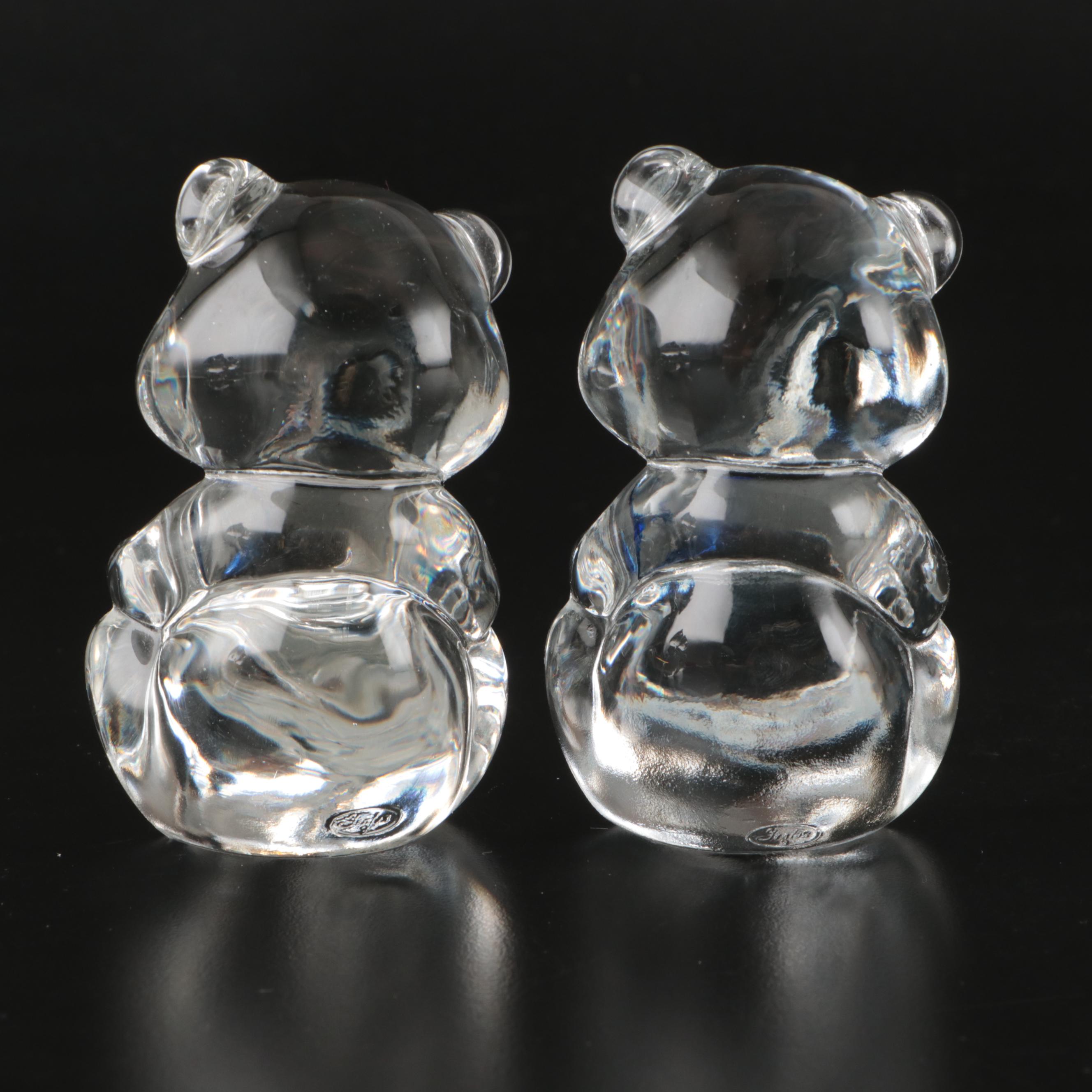 Fenton Glass Bear Figurines