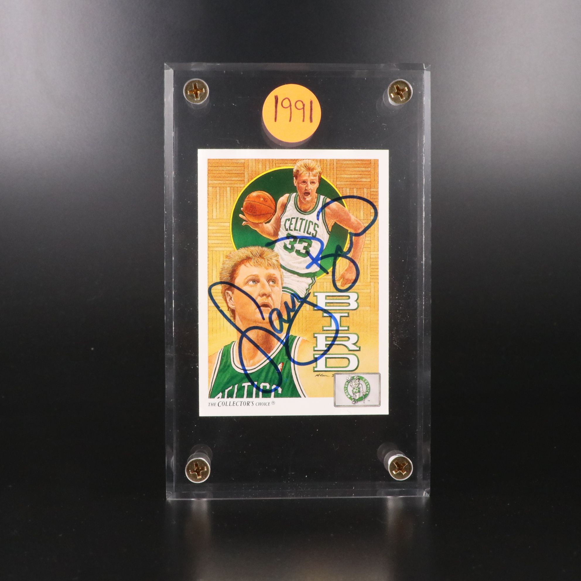 1991 Upper Deck Larry Bird Signed Boston Celtics Basketball Card