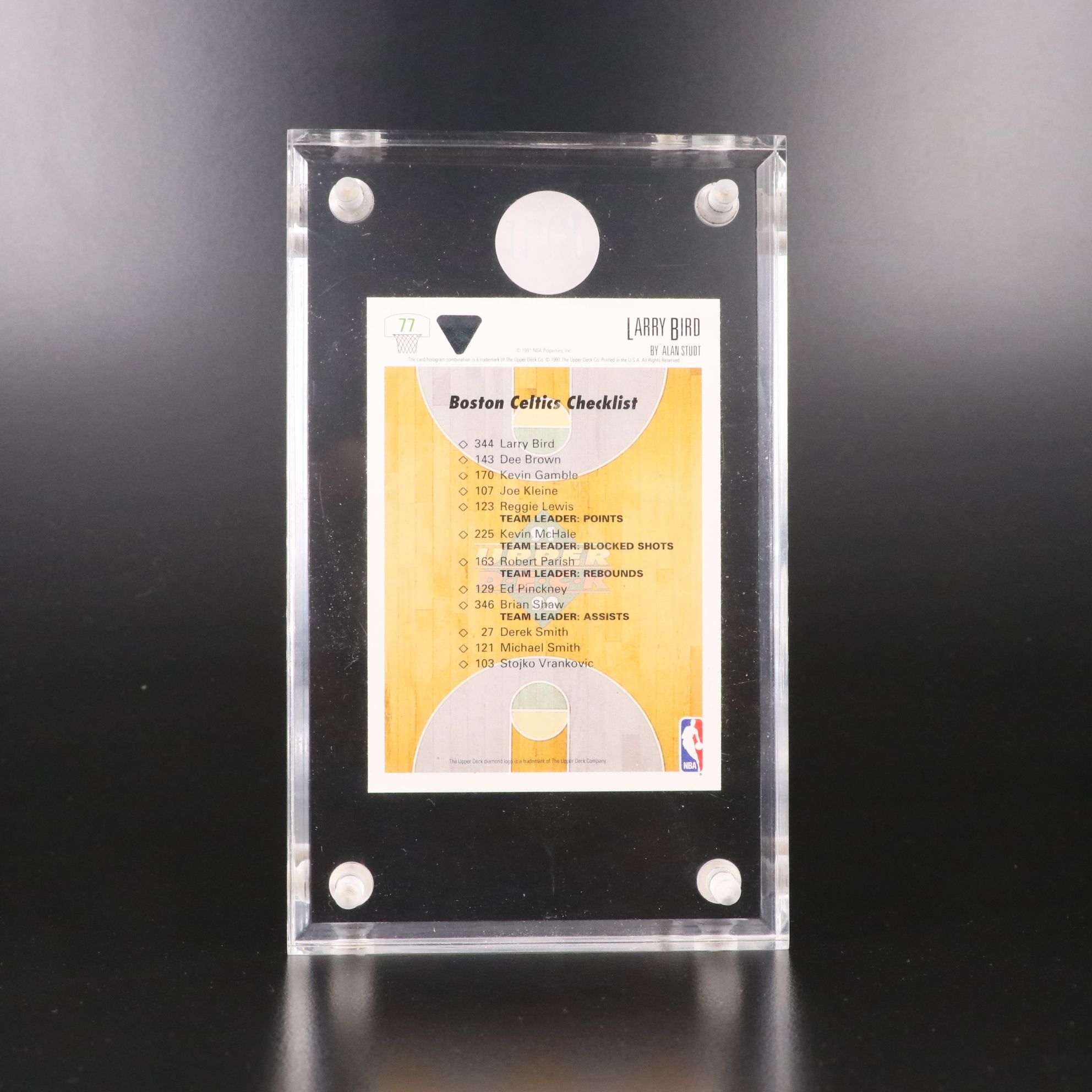 1991 Upper Deck Larry Bird Signed Boston Celtics Basketball Card