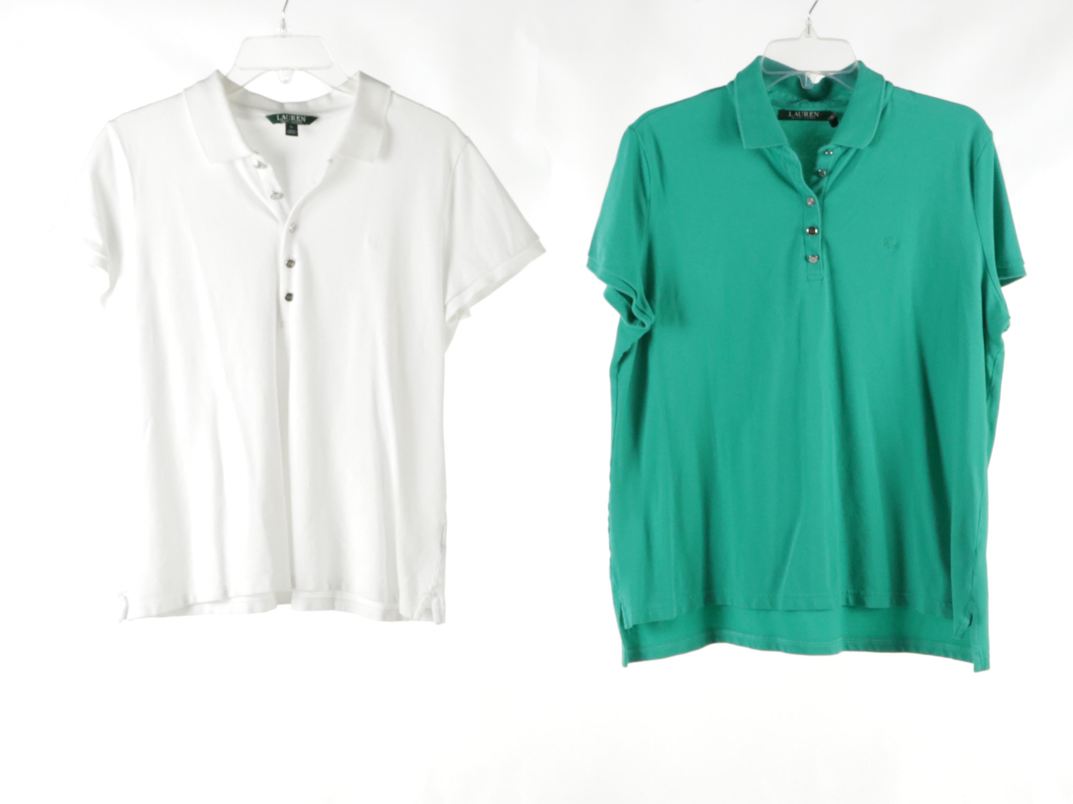 Lauren Ralph Lauren Polo Shirts with Blue Cable and Yellow Knit Sweaters