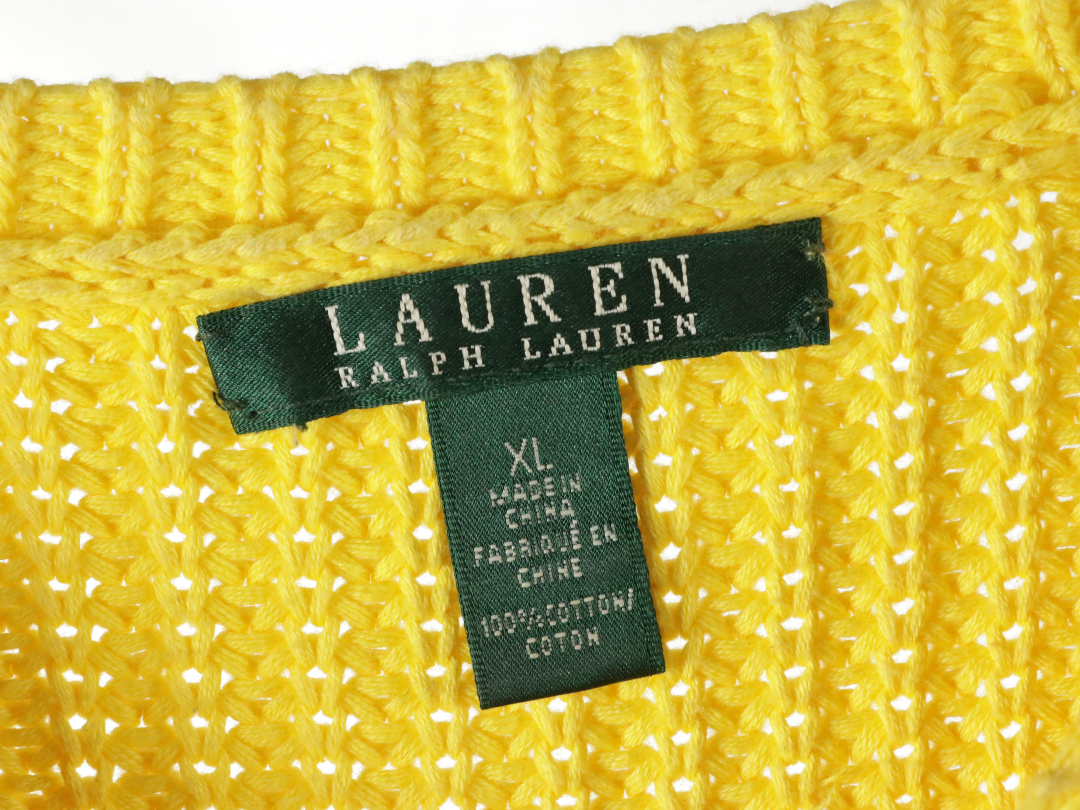 Lauren Ralph Lauren Polo Shirts with Blue Cable and Yellow Knit Sweaters
