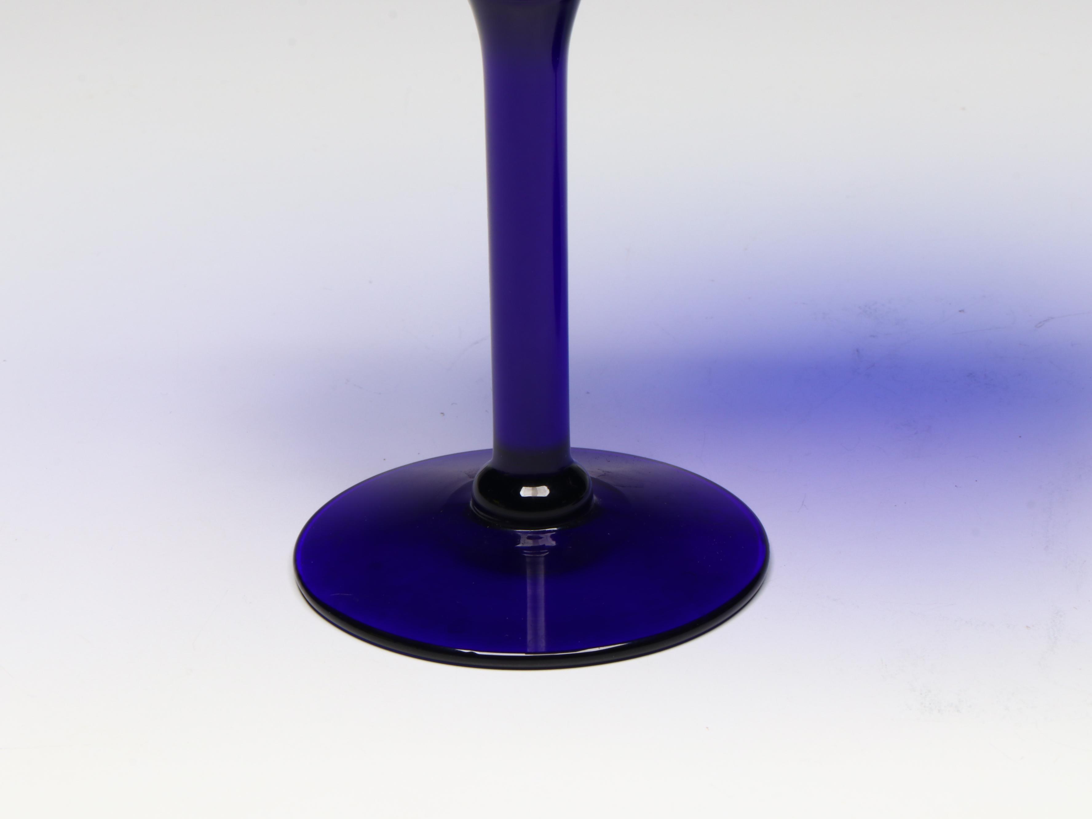 Cobalt Blue Martini Glasses