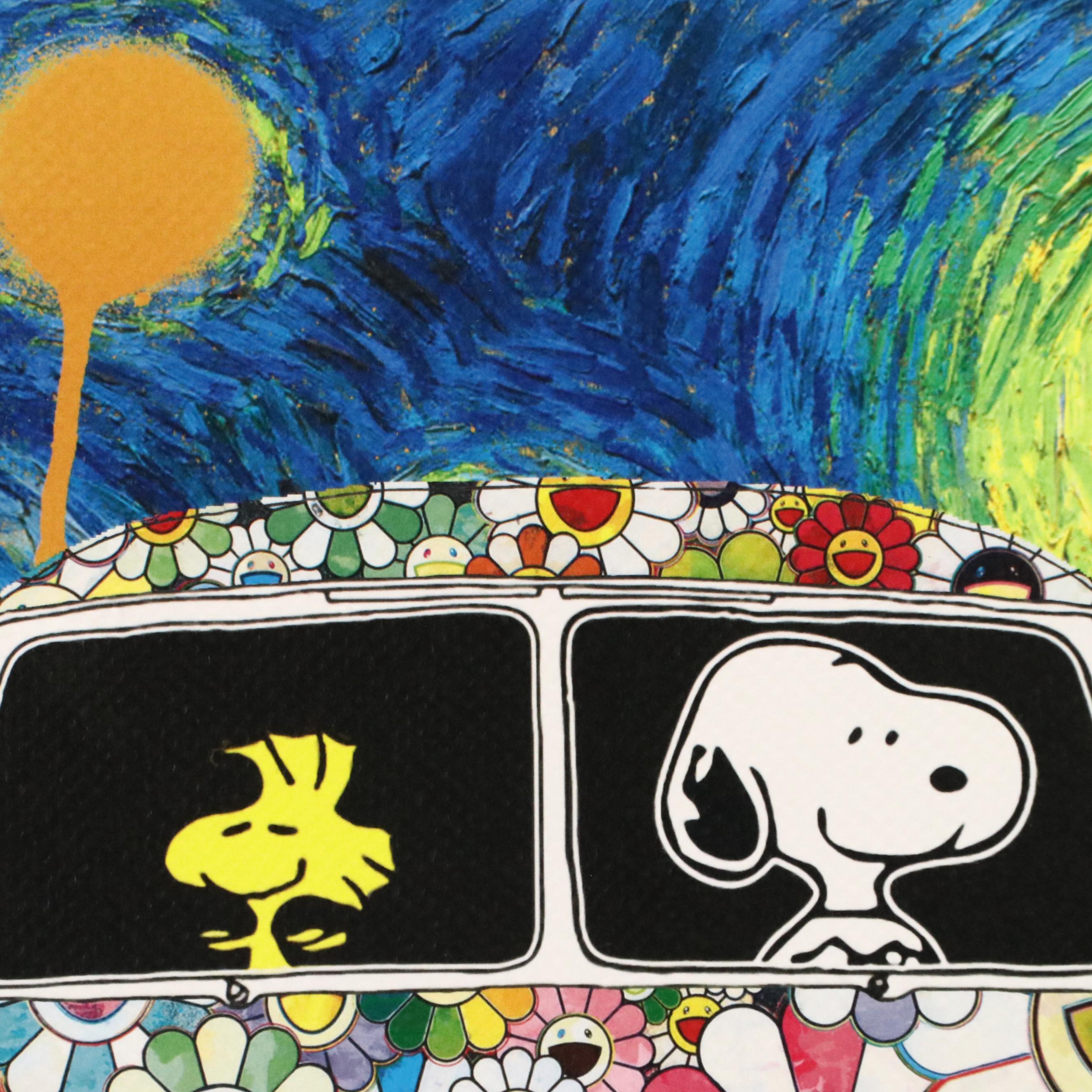 Death NYC Pop Art Digital Print with Snoopy x Murakami x Van Gogh, 2025