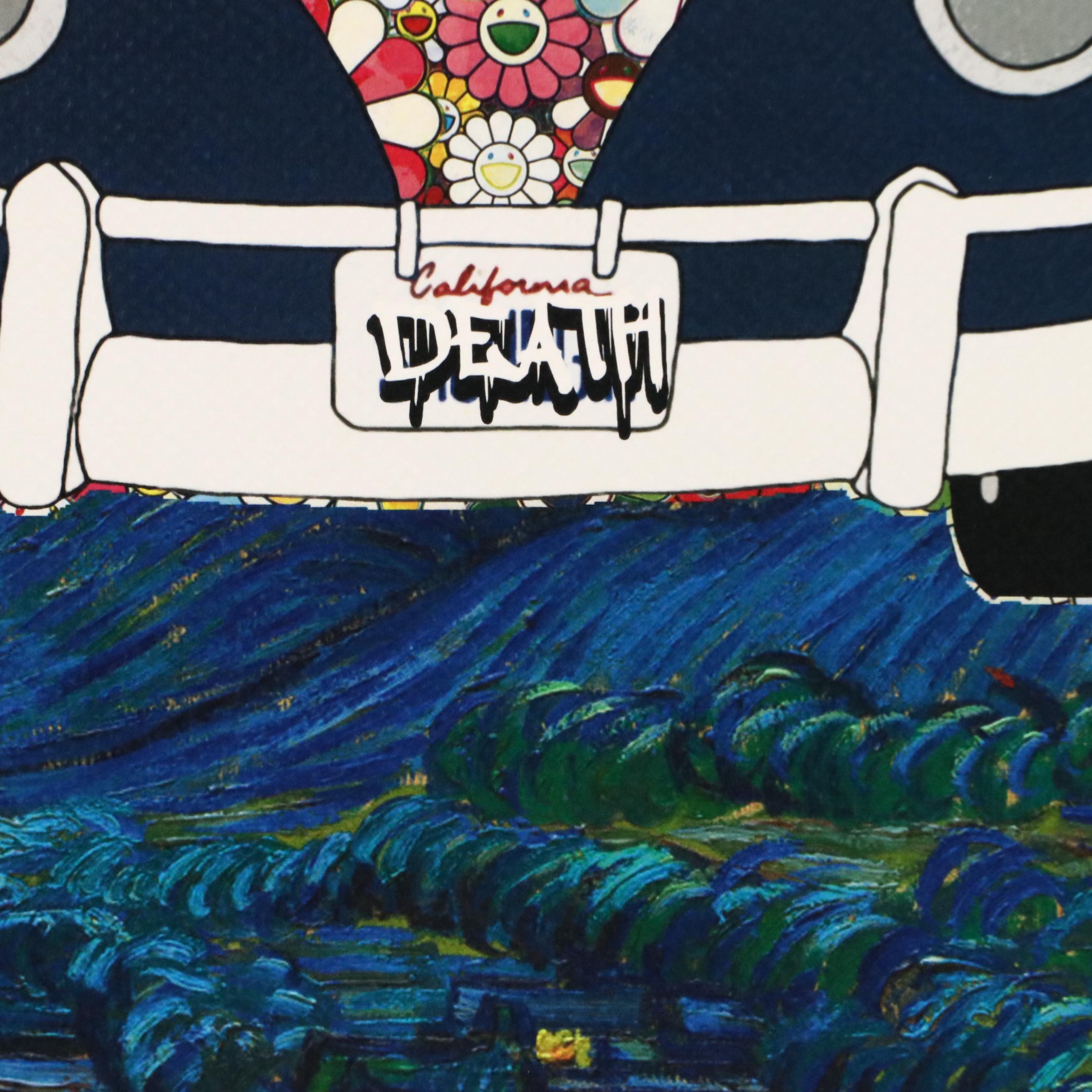 Death NYC Pop Art Digital Print with Snoopy x Murakami x Van Gogh, 2025
