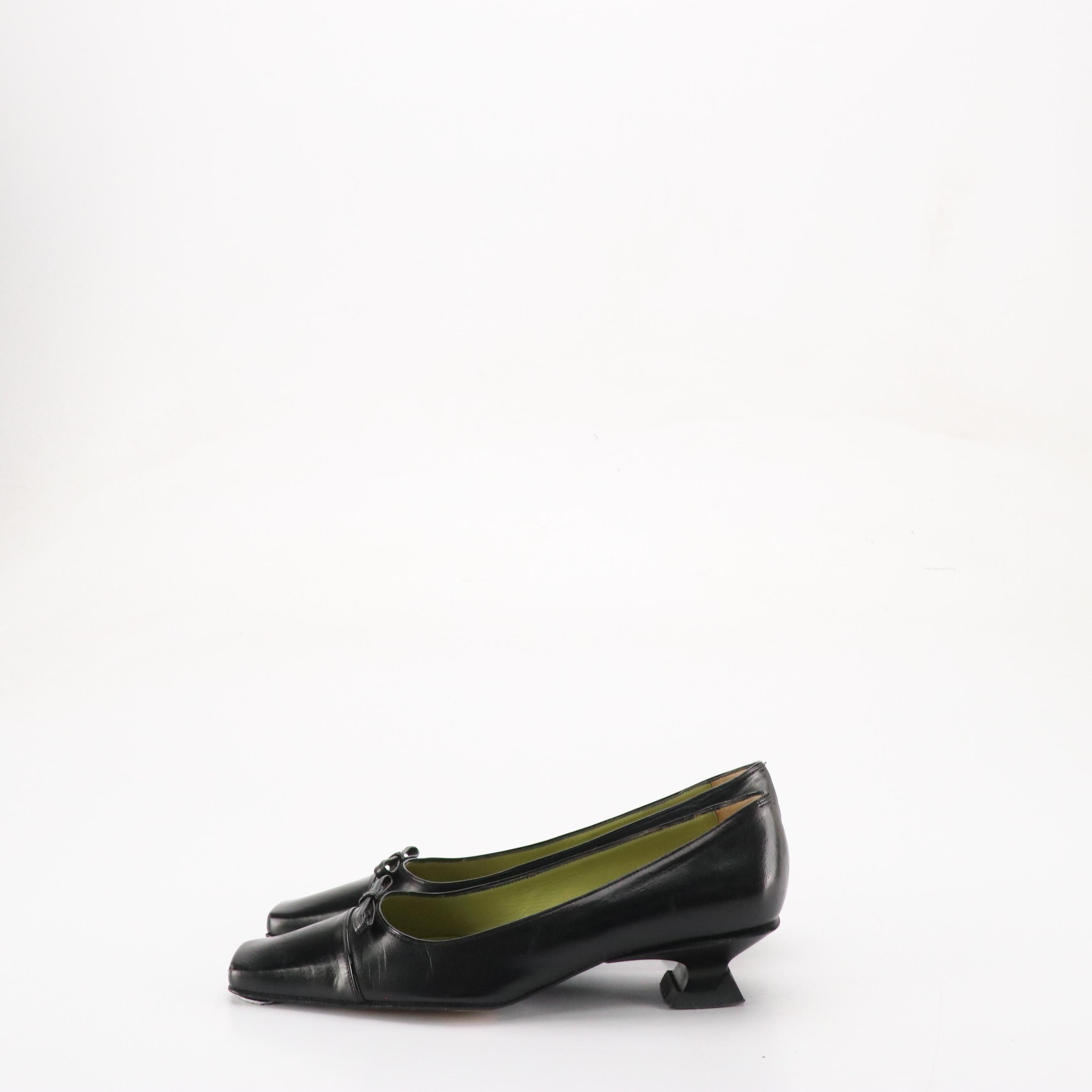 Leather Kitten Heels from Via Spiga, Fratelli Rossetti and More W/ Other Flats