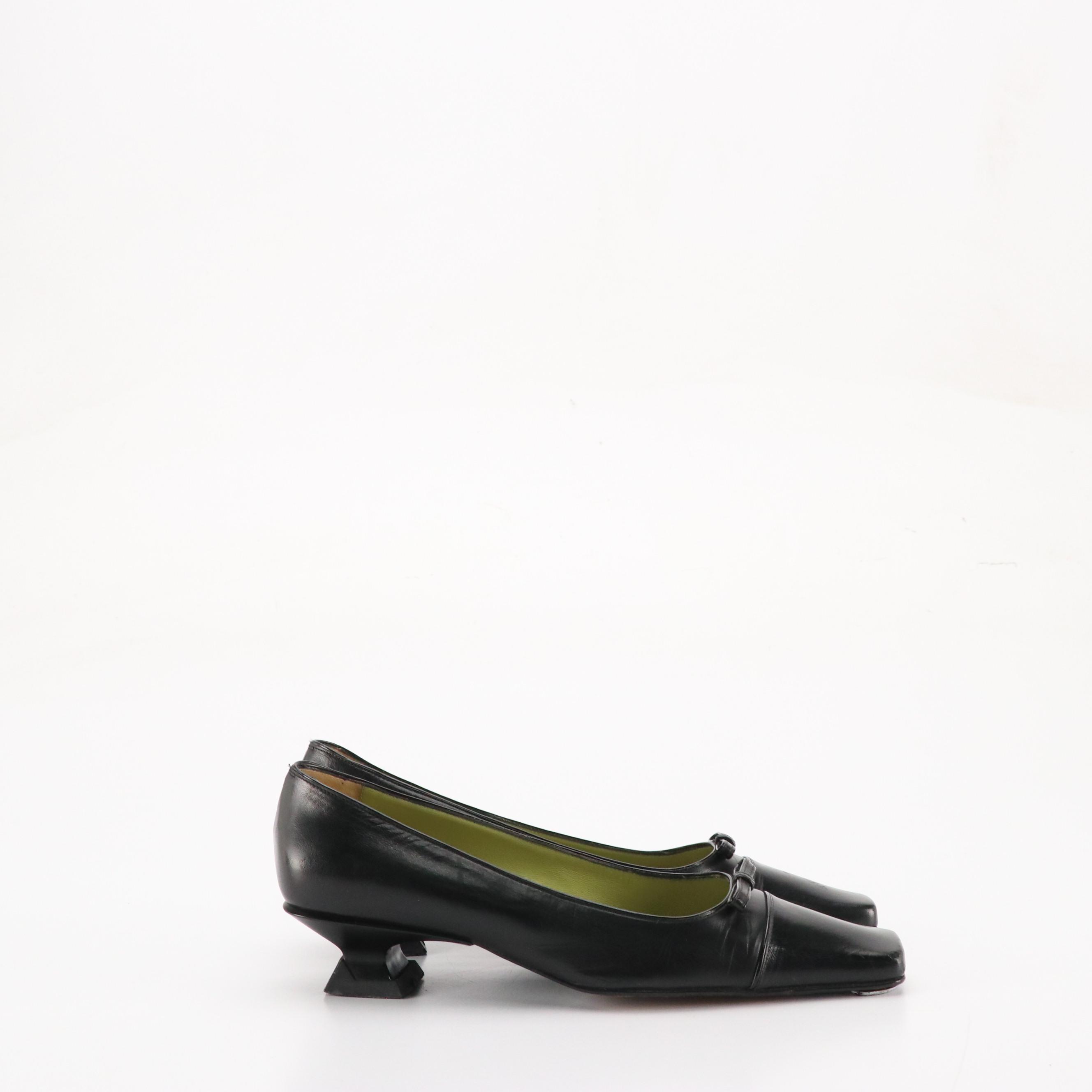 Leather Kitten Heels from Via Spiga, Fratelli Rossetti and More W/ Other Flats