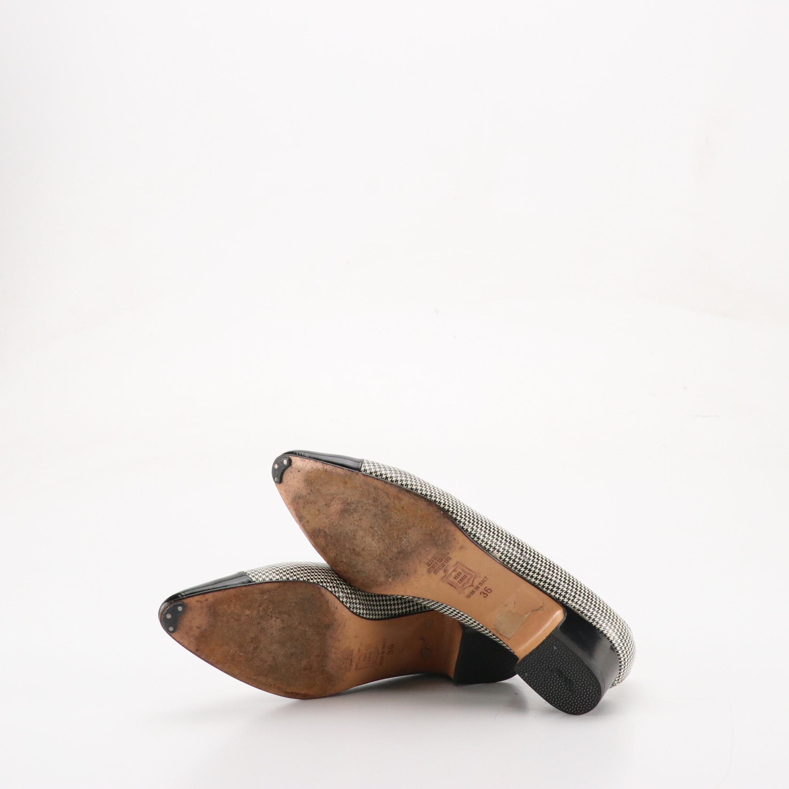 Leather Kitten Heels from Via Spiga, Fratelli Rossetti and More W/ Other Flats