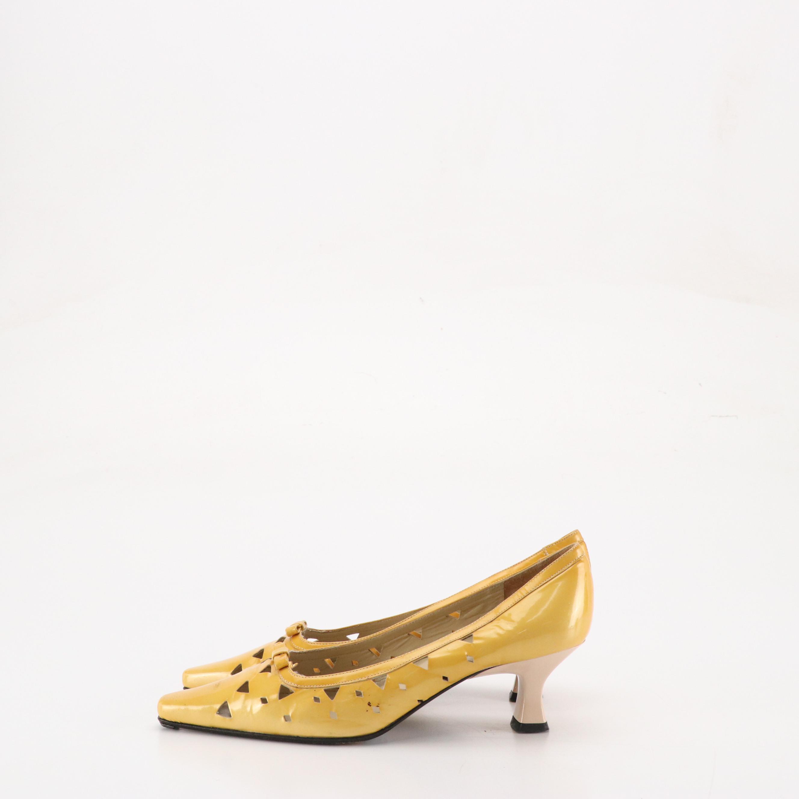 Leather Kitten Heels from Via Spiga, Fratelli Rossetti and More W/ Other Flats