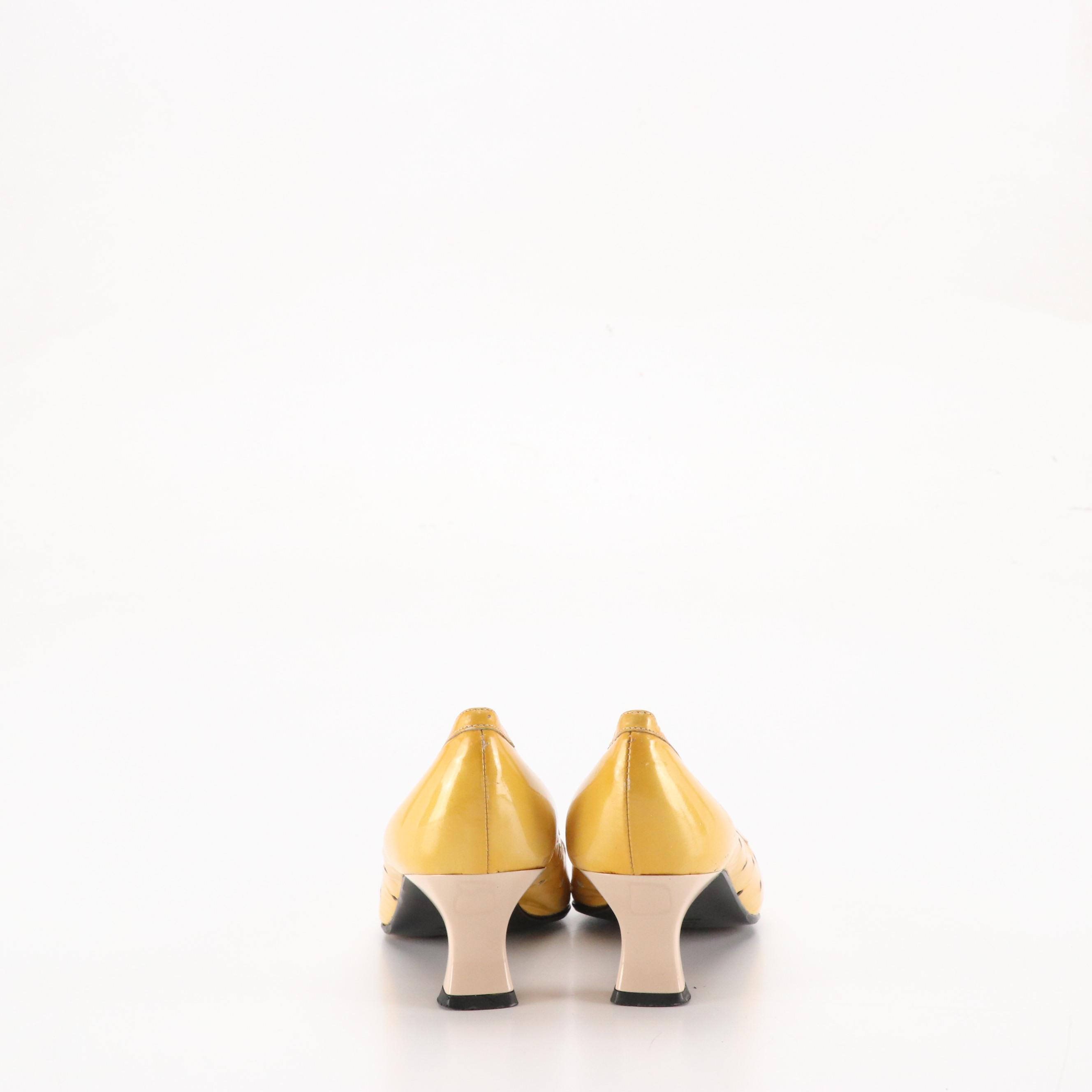 Leather Kitten Heels from Via Spiga, Fratelli Rossetti and More W/ Other Flats