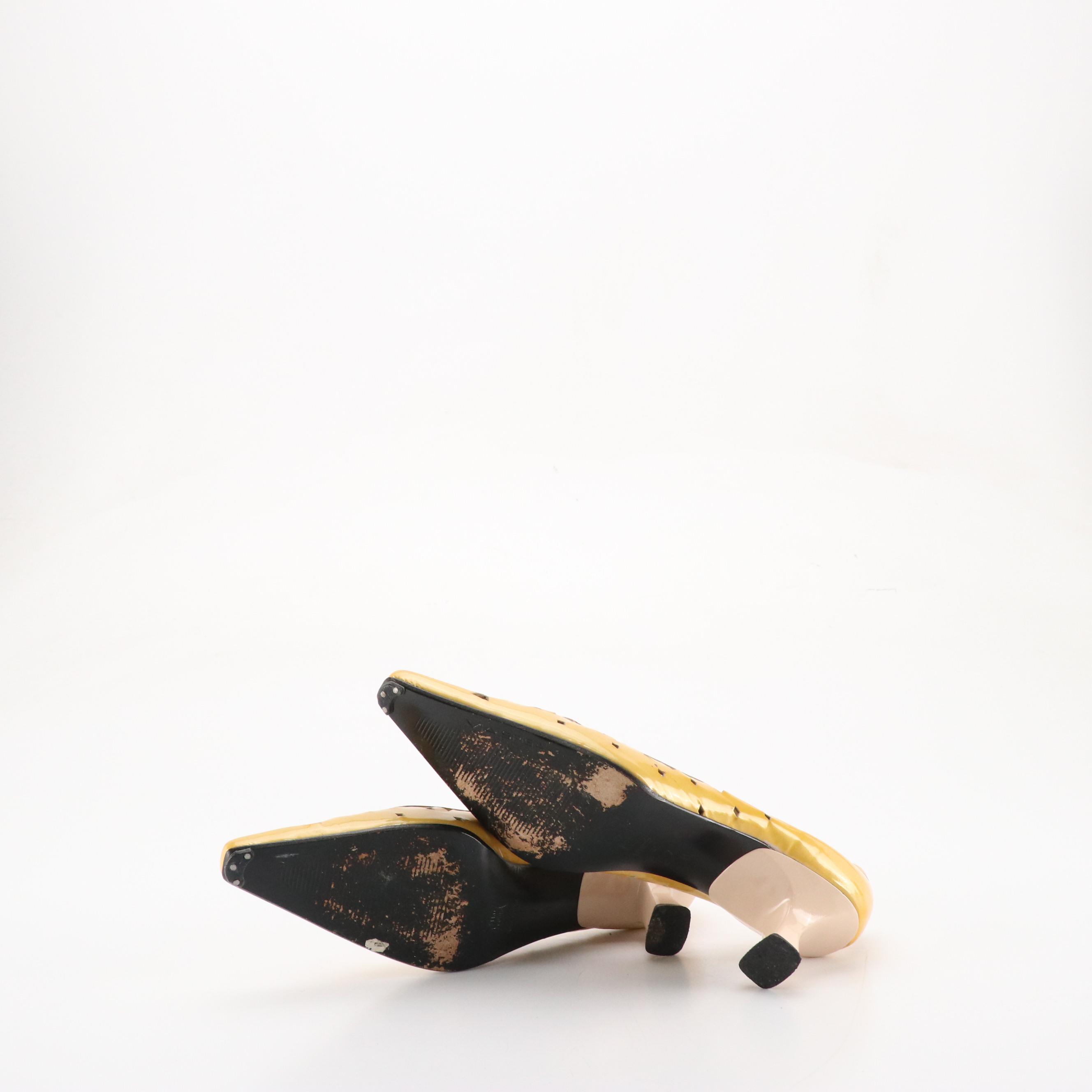 Leather Kitten Heels from Via Spiga, Fratelli Rossetti and More W/ Other Flats