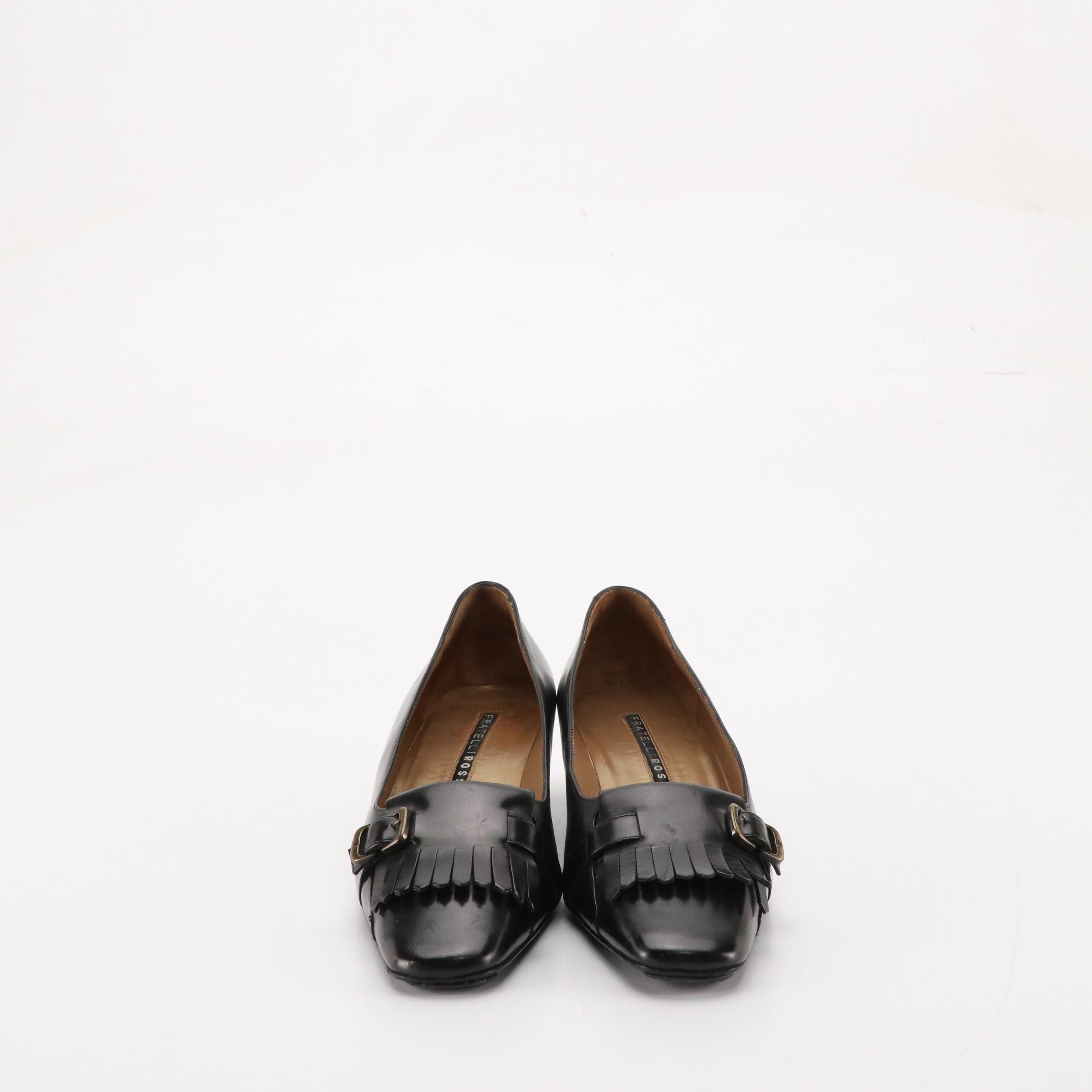 Leather Kitten Heels from Via Spiga, Fratelli Rossetti and More W/ Other Flats