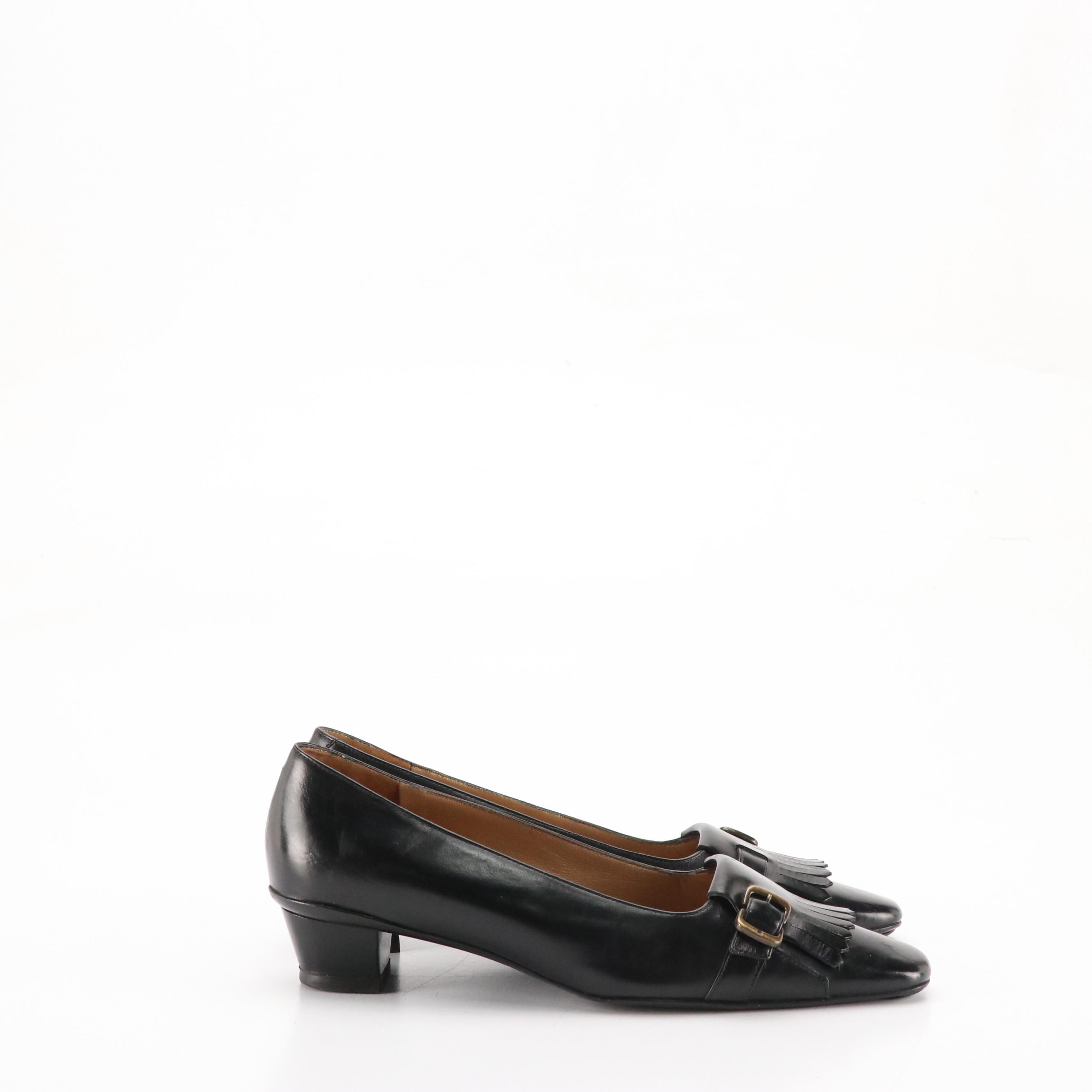 Leather Kitten Heels from Via Spiga, Fratelli Rossetti and More W/ Other Flats