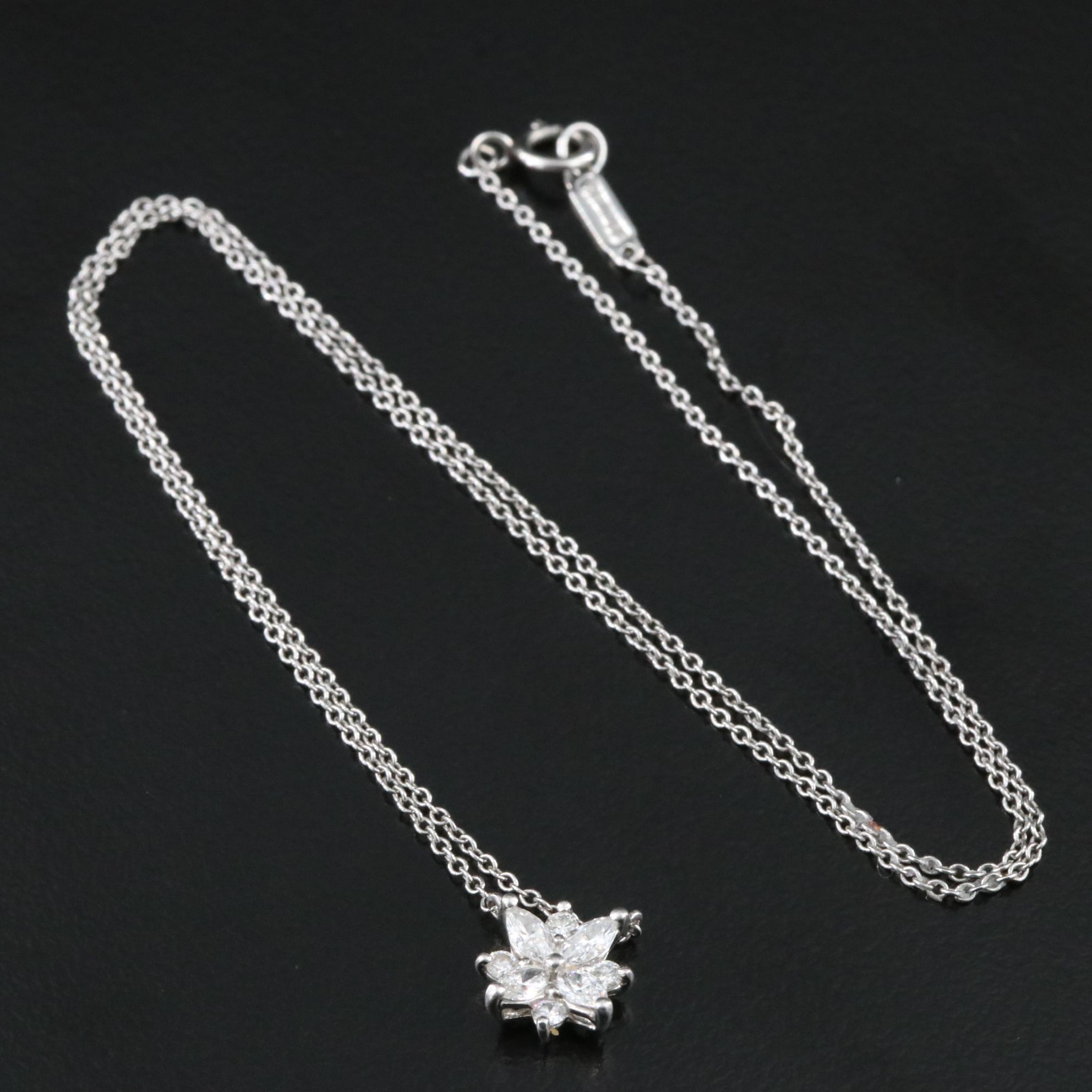 Tiffany & Co. Platinum 0.39 CTW Diamond Necklace