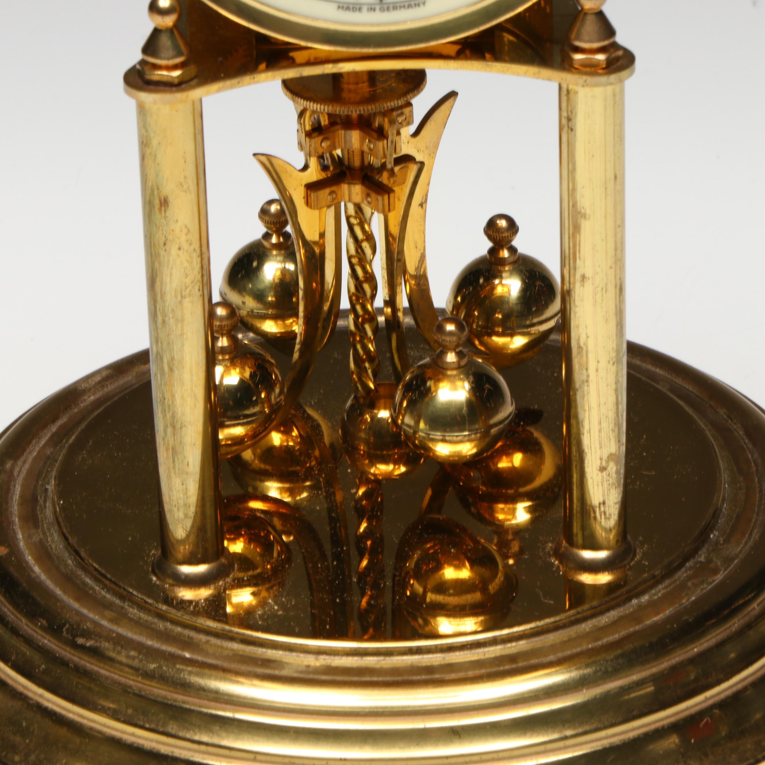 Kundo Floral Front Winding Anniversary Clock, Mid to Late 20th Century