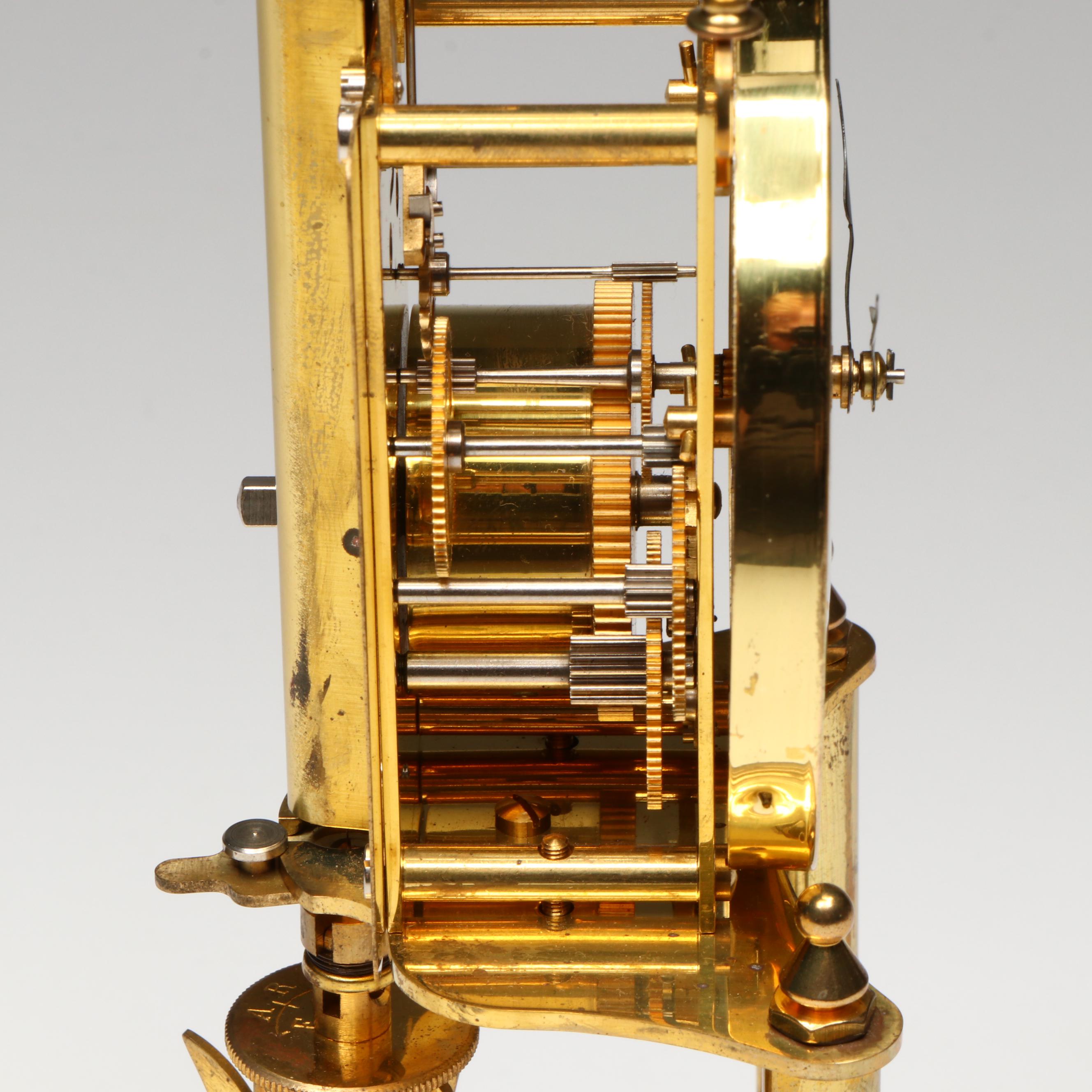 Kundo Floral Front Winding Anniversary Clock, Mid to Late 20th Century