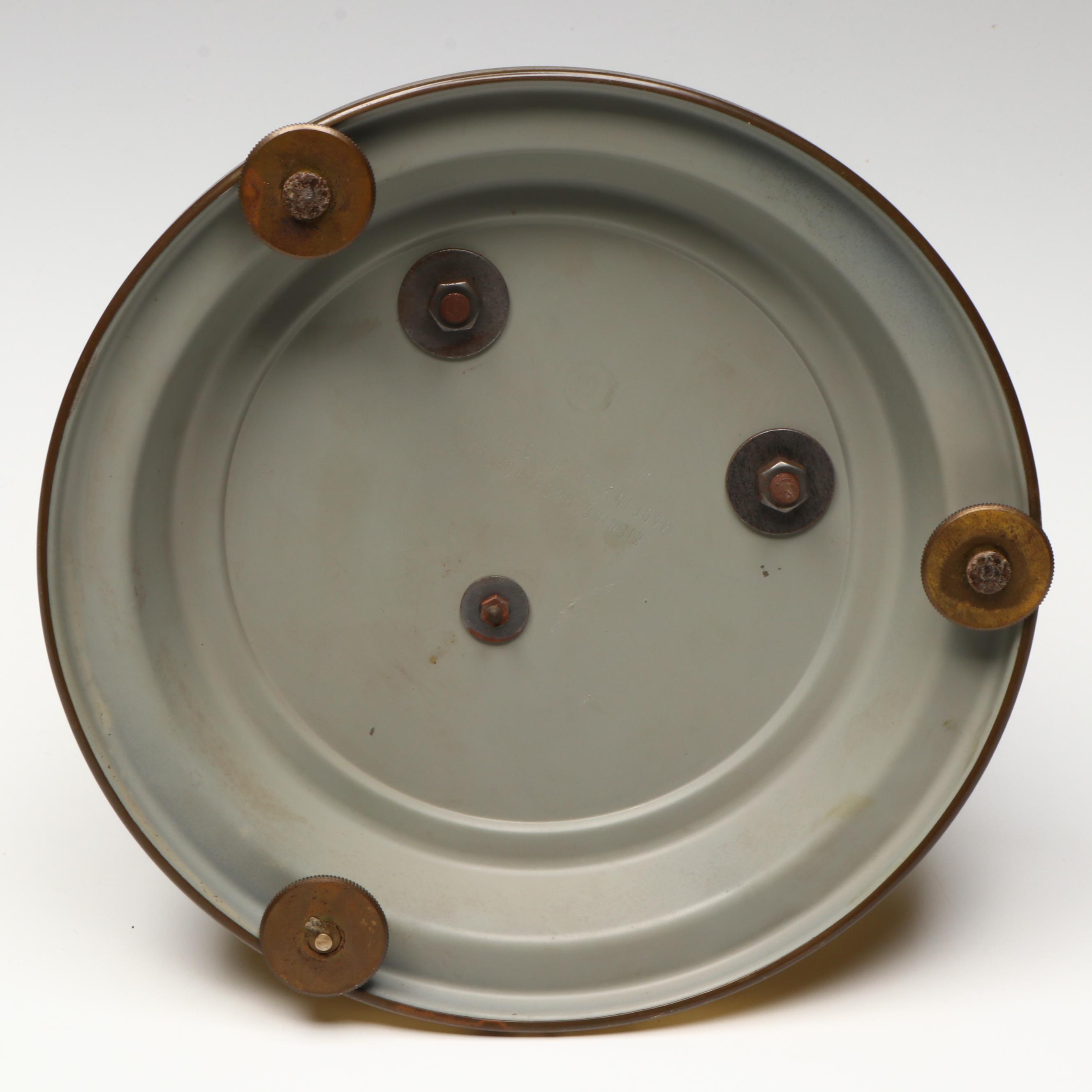 Kundo Floral Front Winding Anniversary Clock, Mid to Late 20th Century