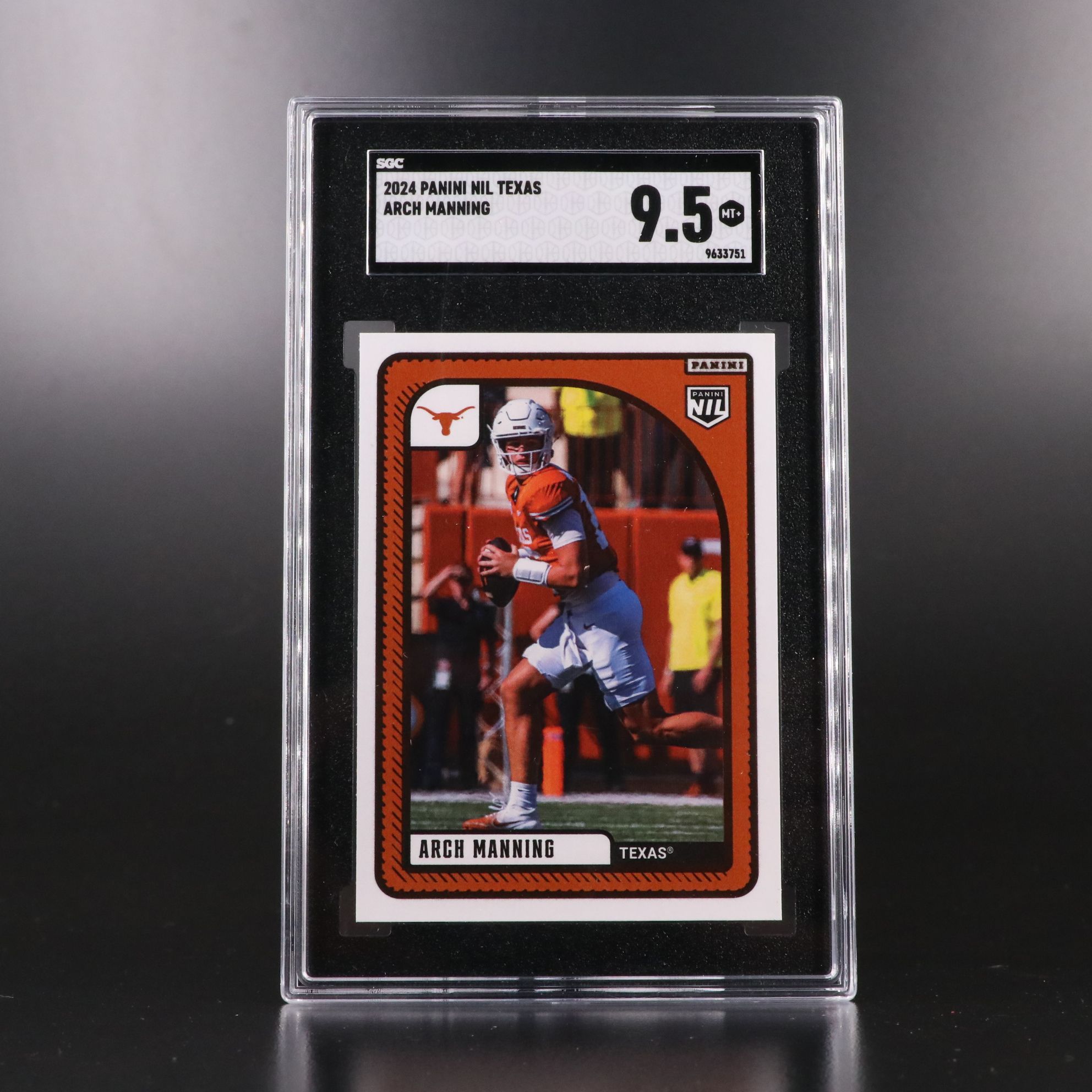 Peyton, Archie, Eli, and Arch Manning SGC Graded Football Cards