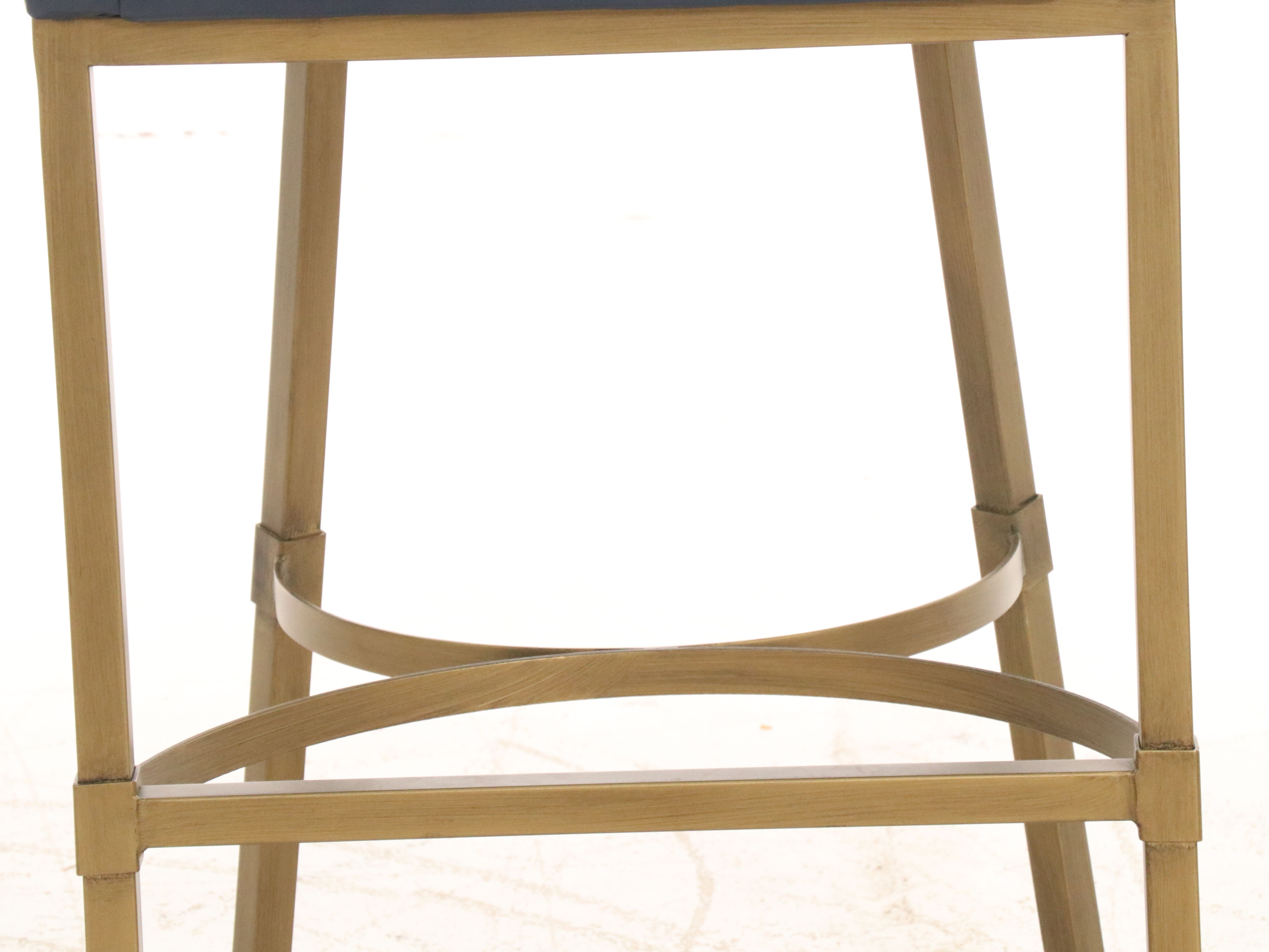 Set of Four Frontgate Modern Low Back "Sloan" Barstools