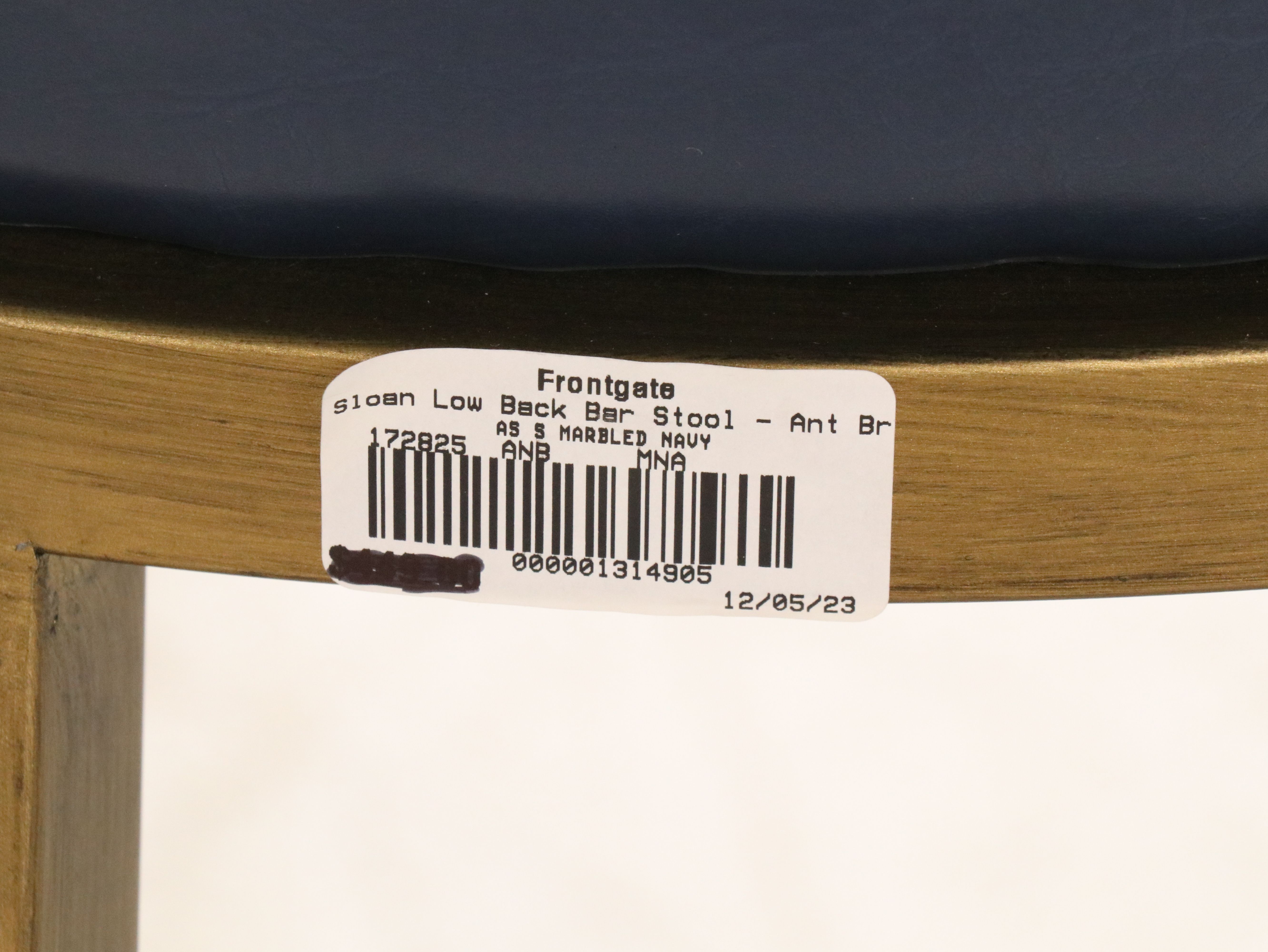 Set of Four Frontgate Modern Low Back "Sloan" Barstools