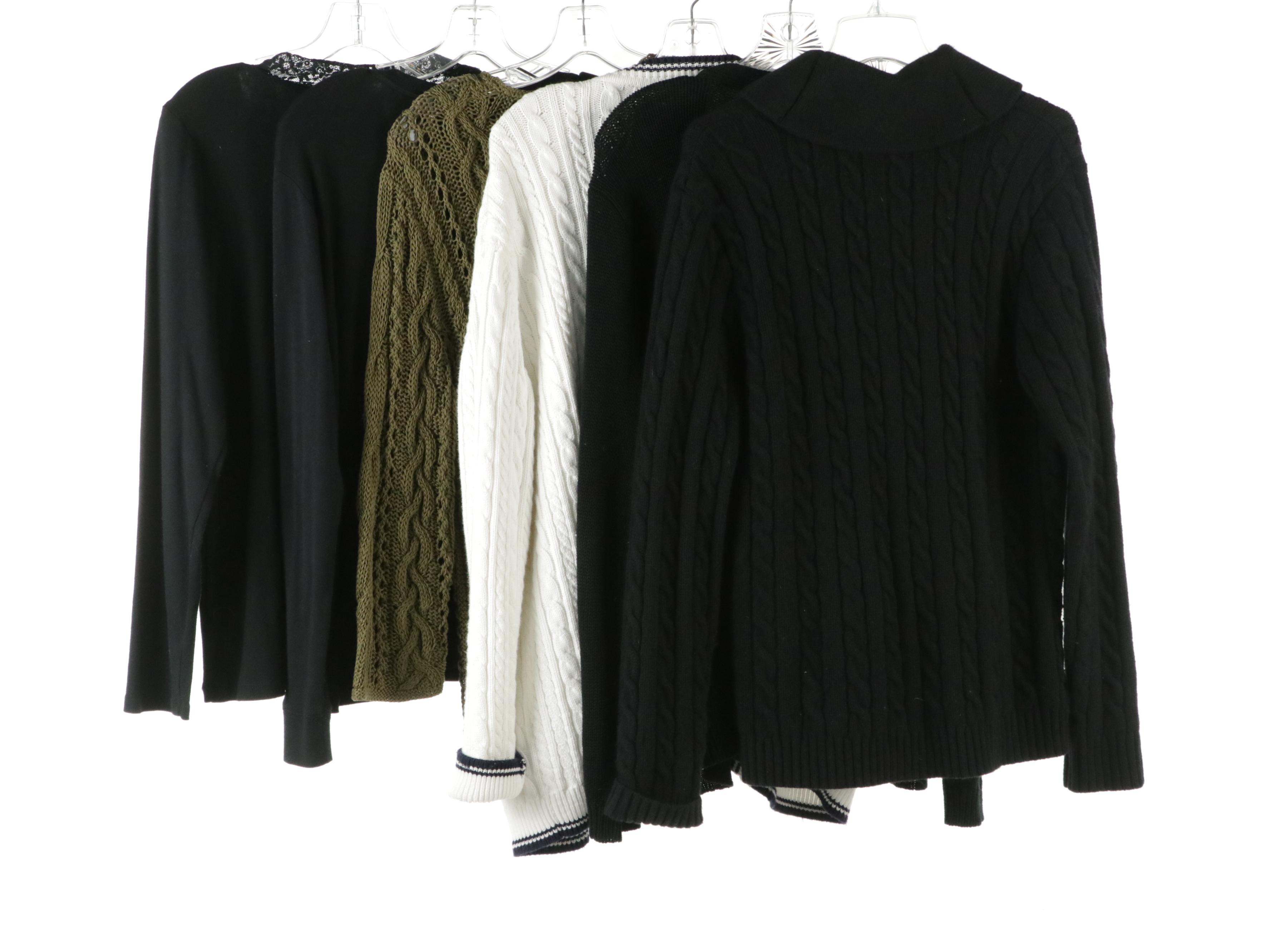 Lauren Ralph Lauren Wool/Rabbit Hair Blend Cardigan, Long Sleeve Tops and More