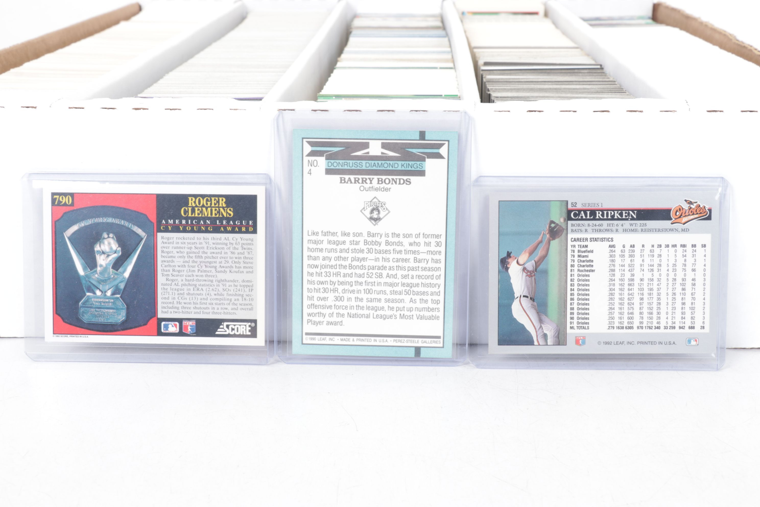 Roger Clemens, Barry Bonds & Other Baseball Trading Cards