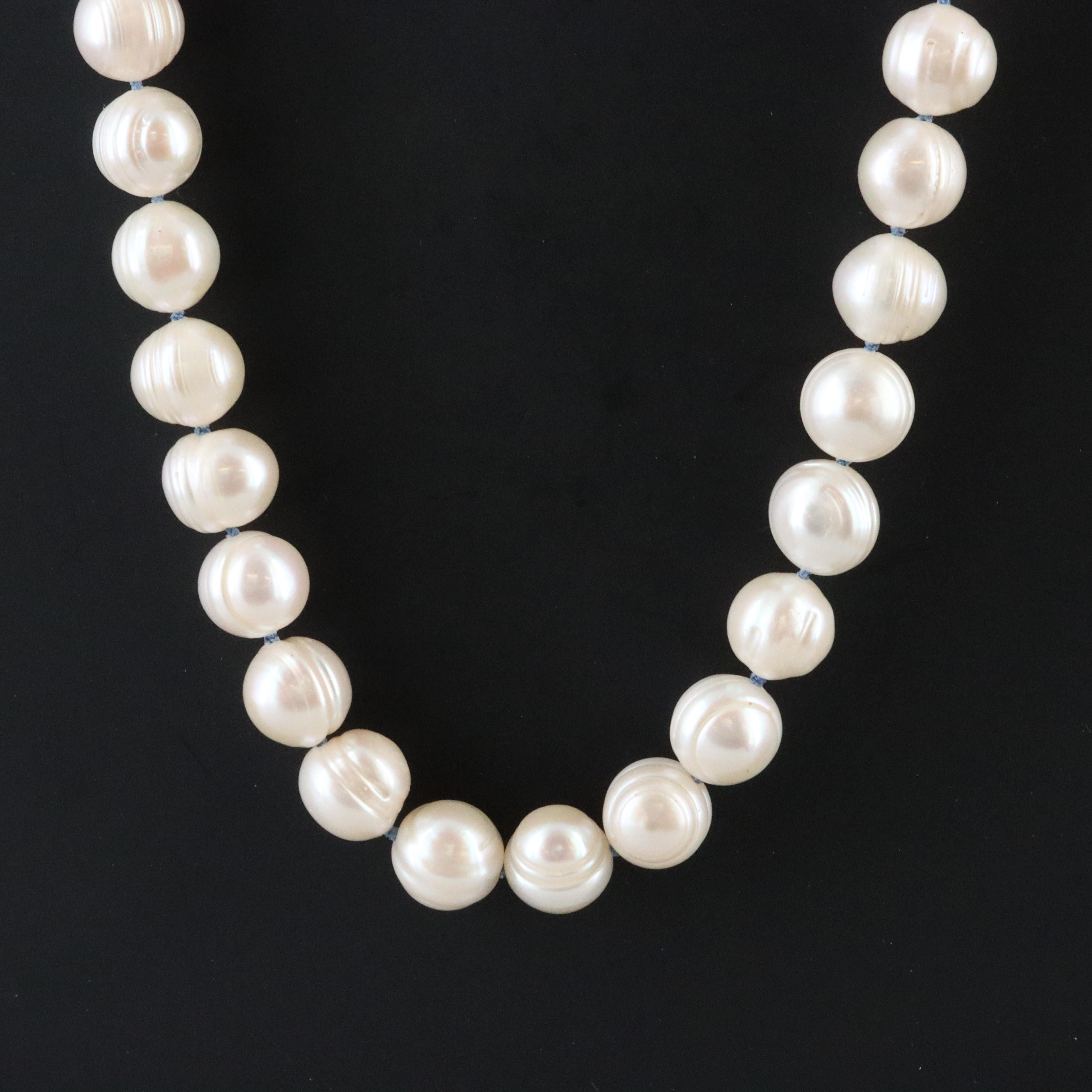 10.25 – 11.00 MM Pearl Necklace with 14K Clasp
