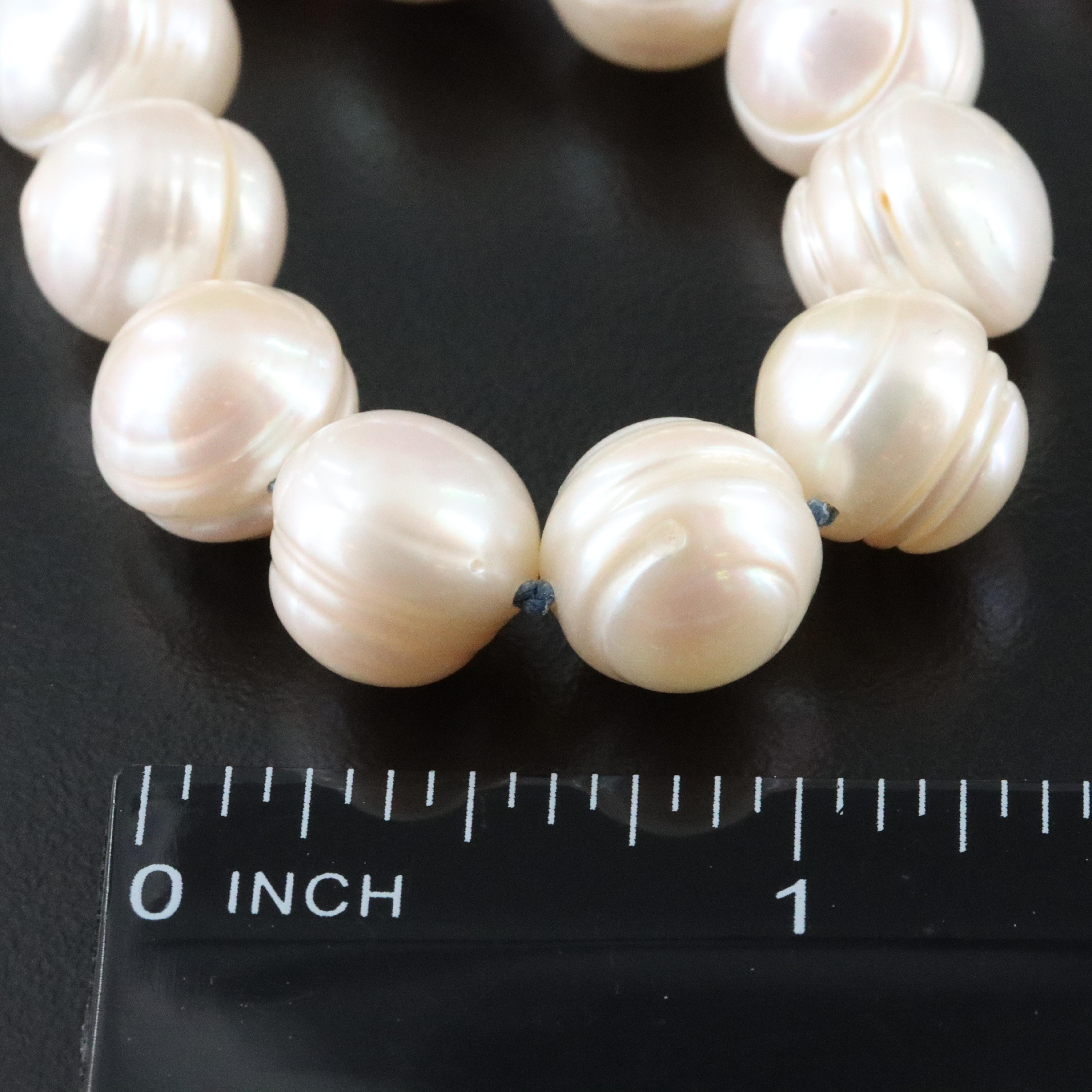 10.25 – 11.00 MM Pearl Necklace with 14K Clasp