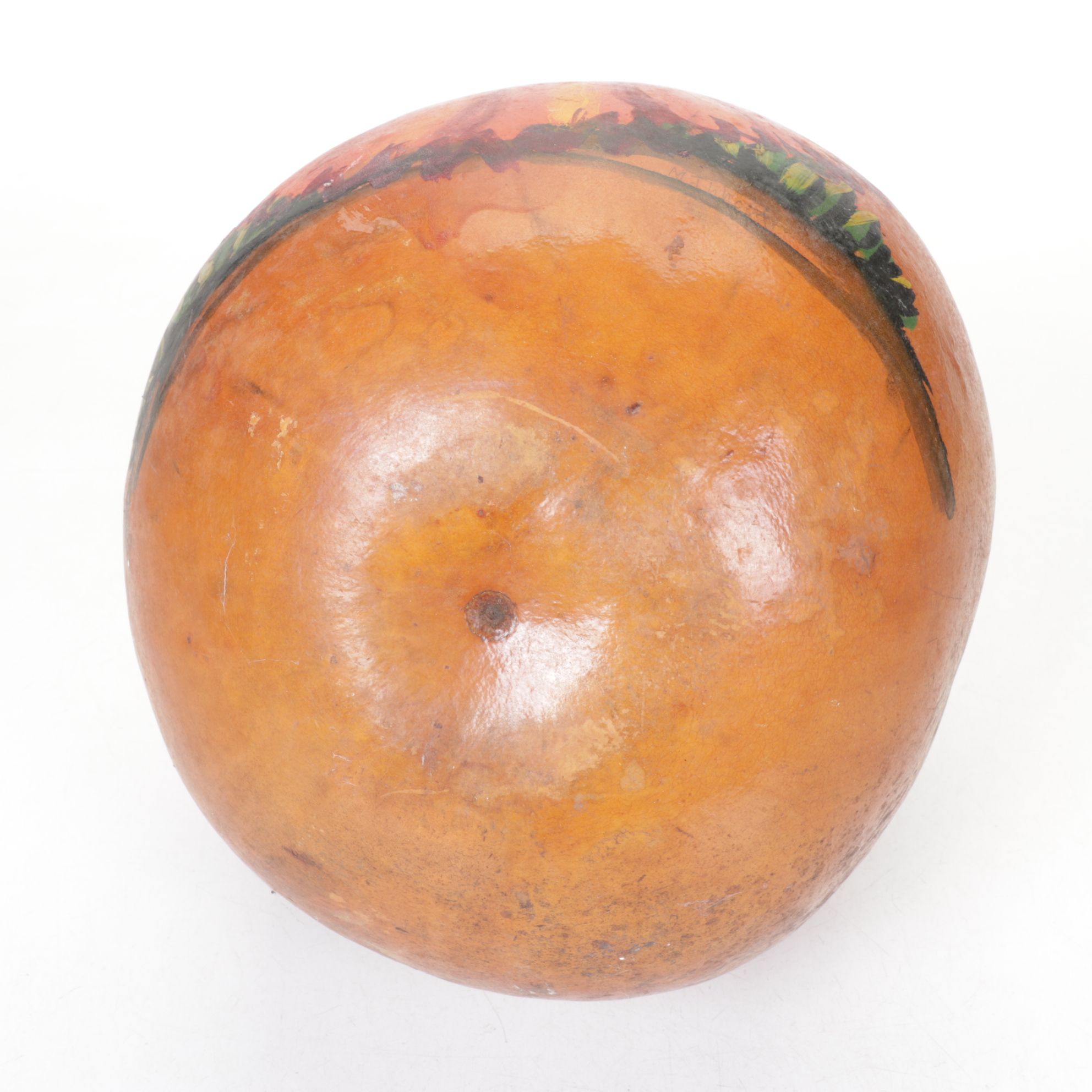 Hand-Painted Mexican Gourd Vase