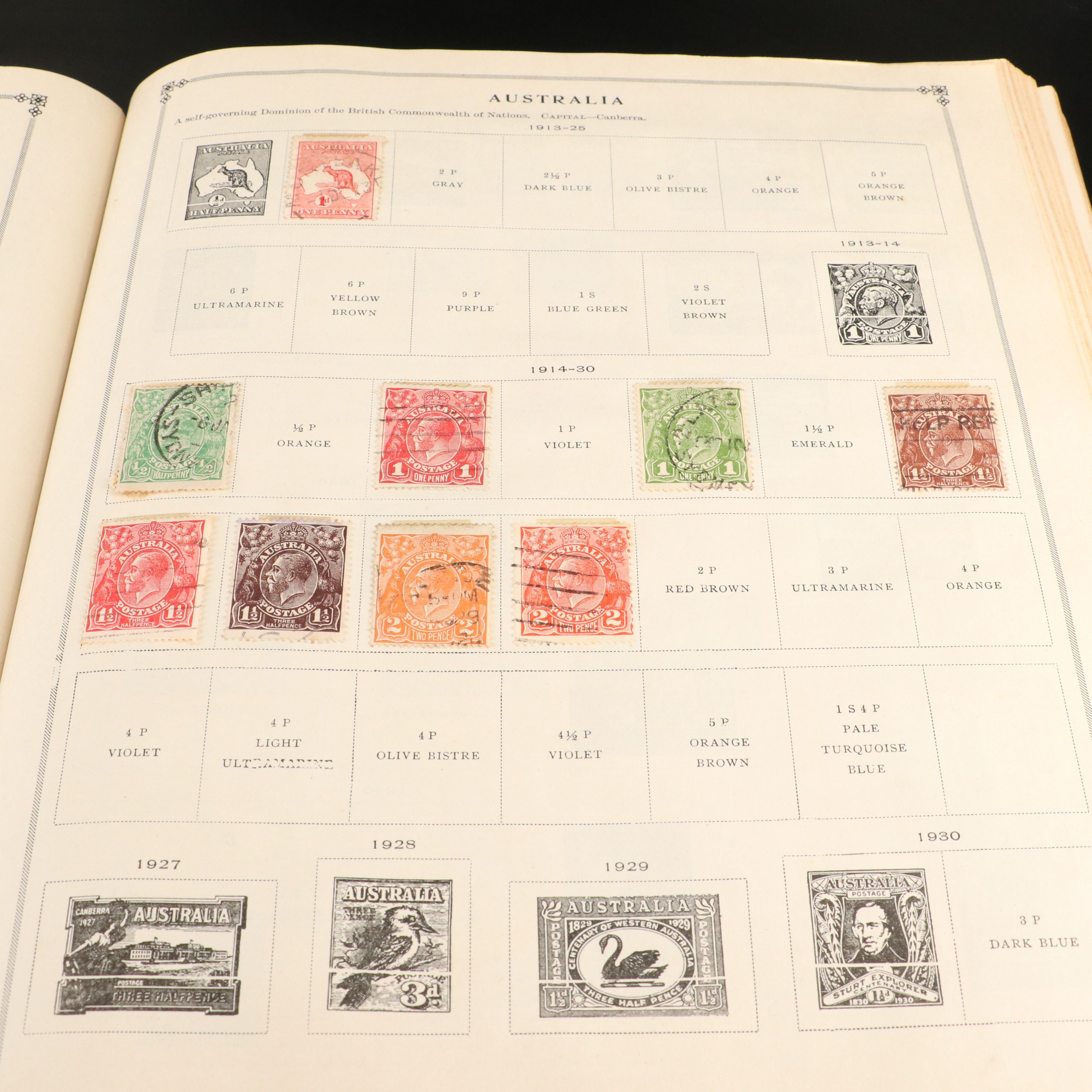 Stamp Collection Including Scott's International Postage Stamp Album