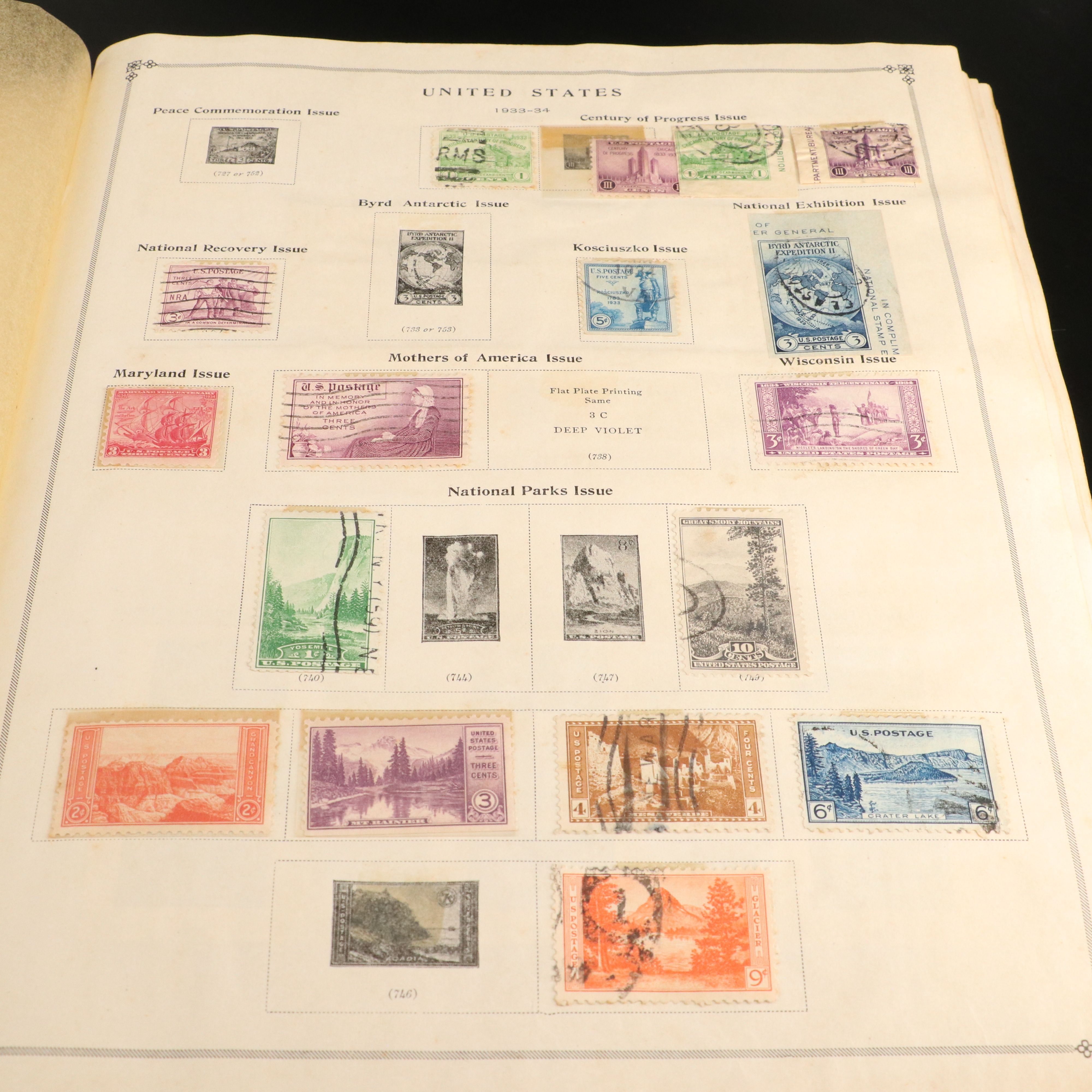 Stamp Collection Including Scott's International Postage Stamp Album