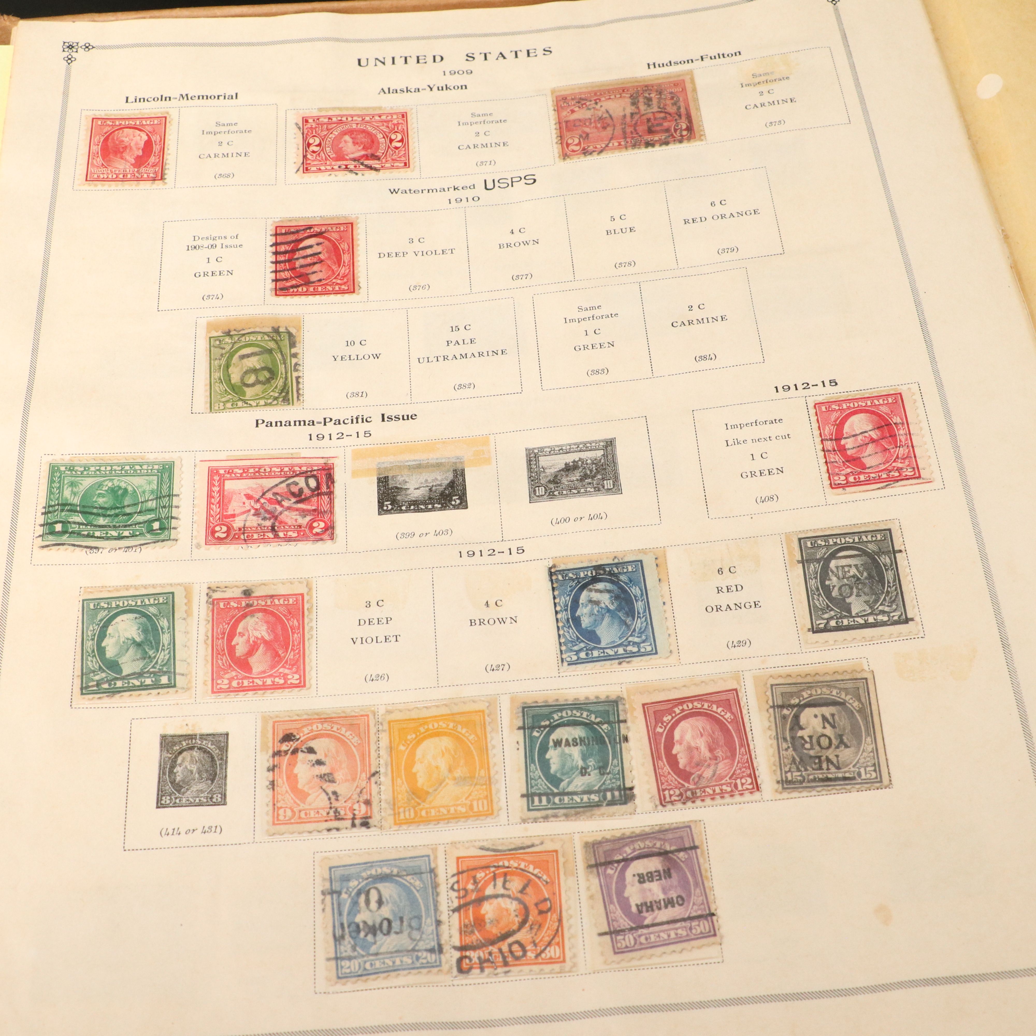 Stamp Collection Including Scott's International Postage Stamp Album