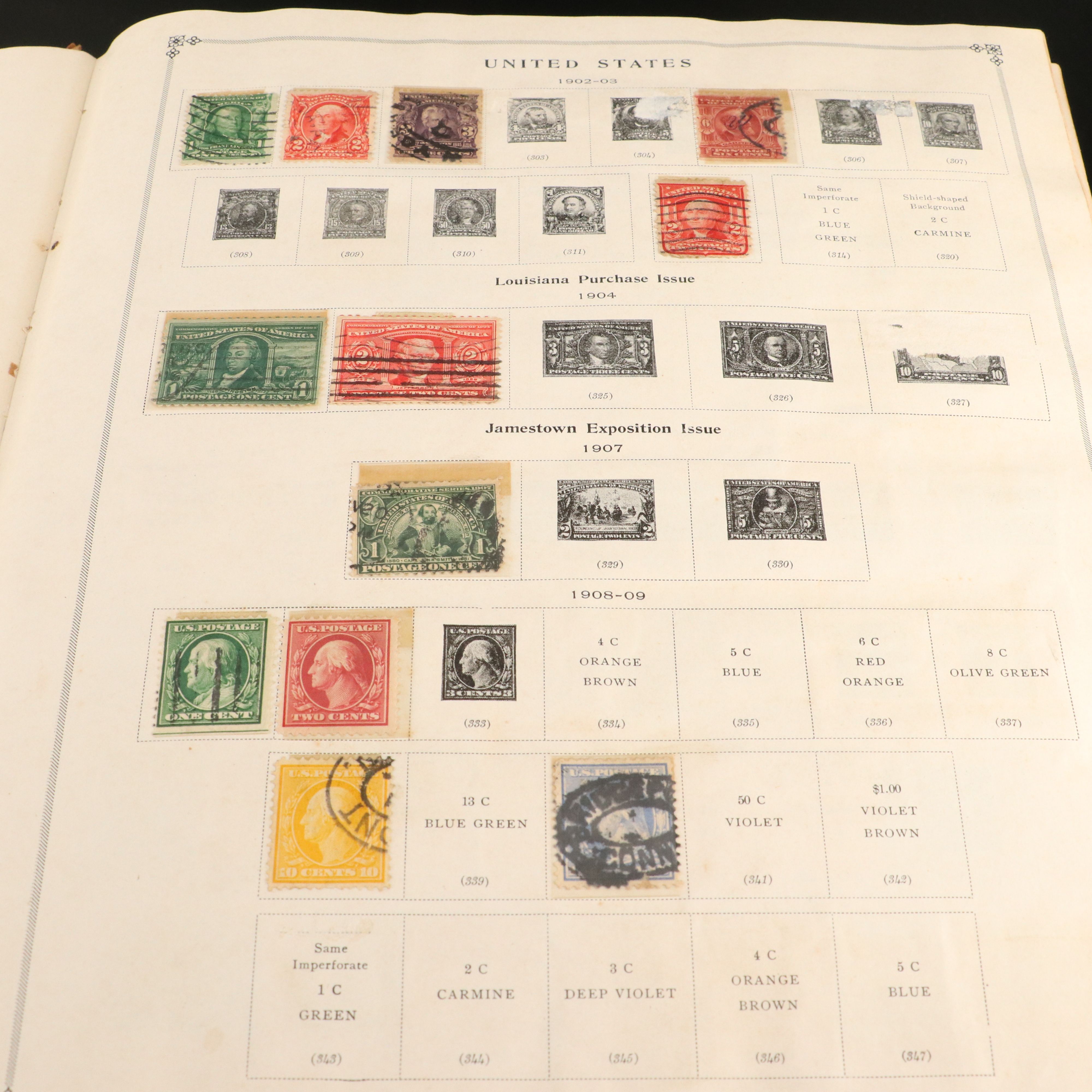 Stamp Collection Including Scott's International Postage Stamp Album