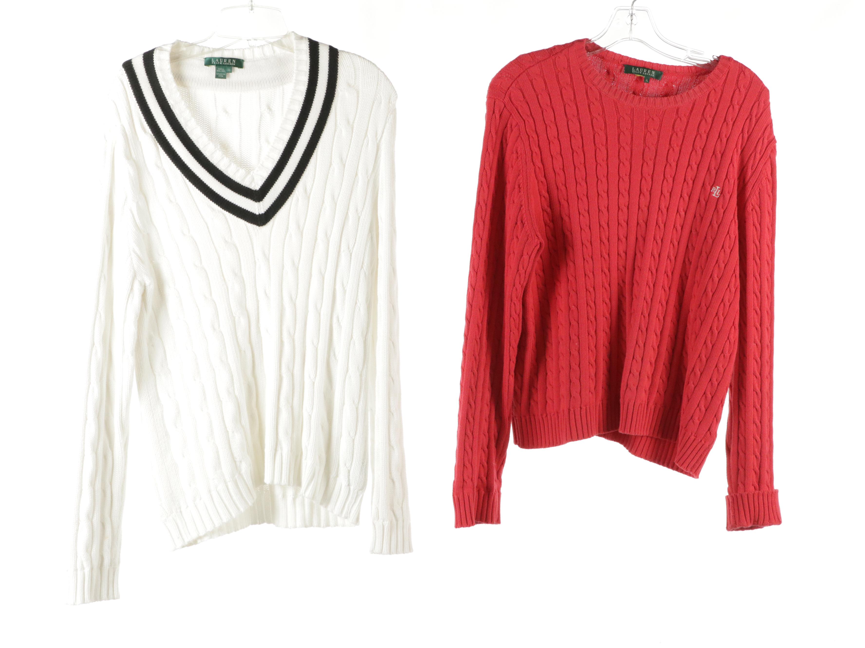 Lauren by Ralph Lauren Knit Sweaters, Knit Zip Jacket, Tops, and Sleeveless Top