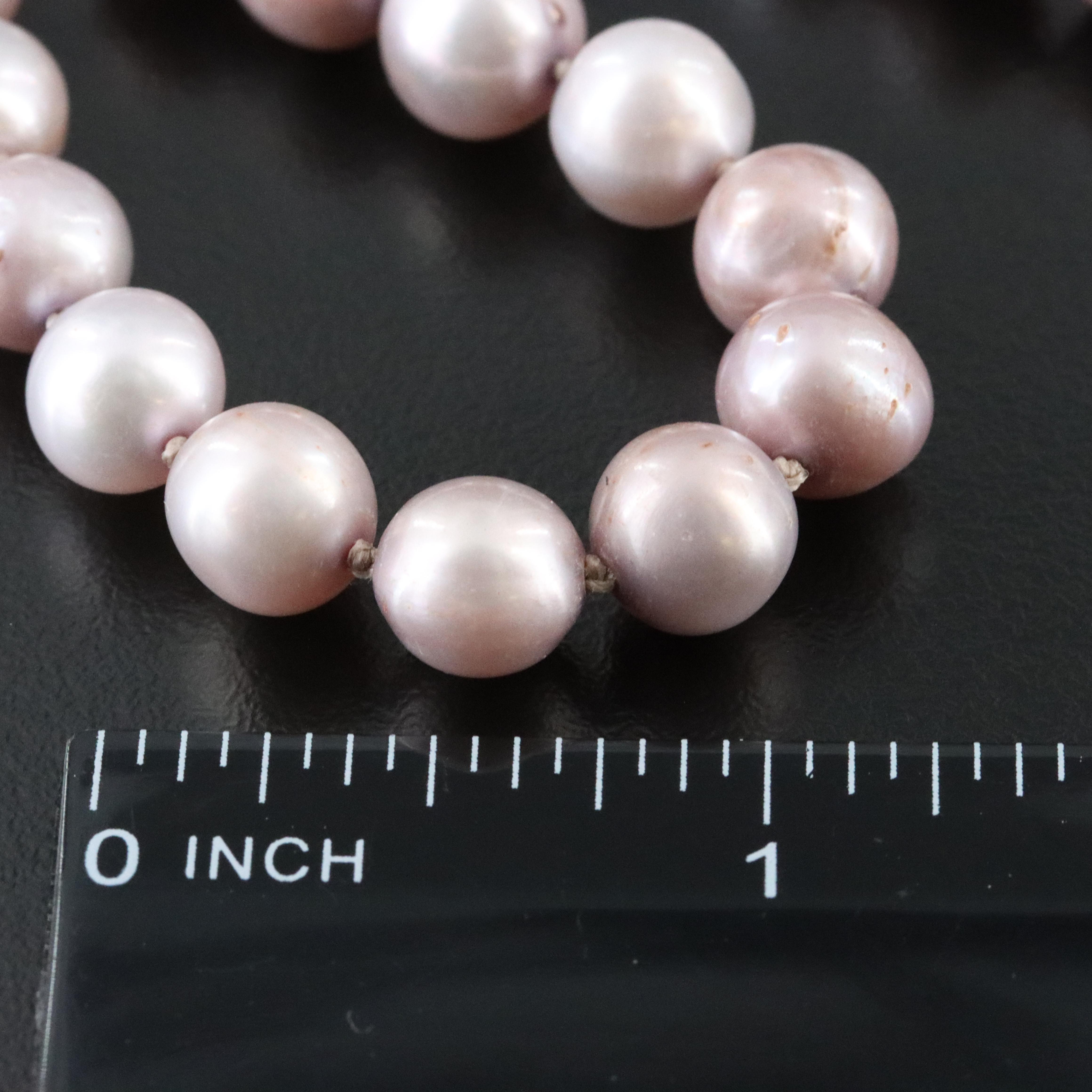 8.25 MM Pearl Necklace with 14K Clasp