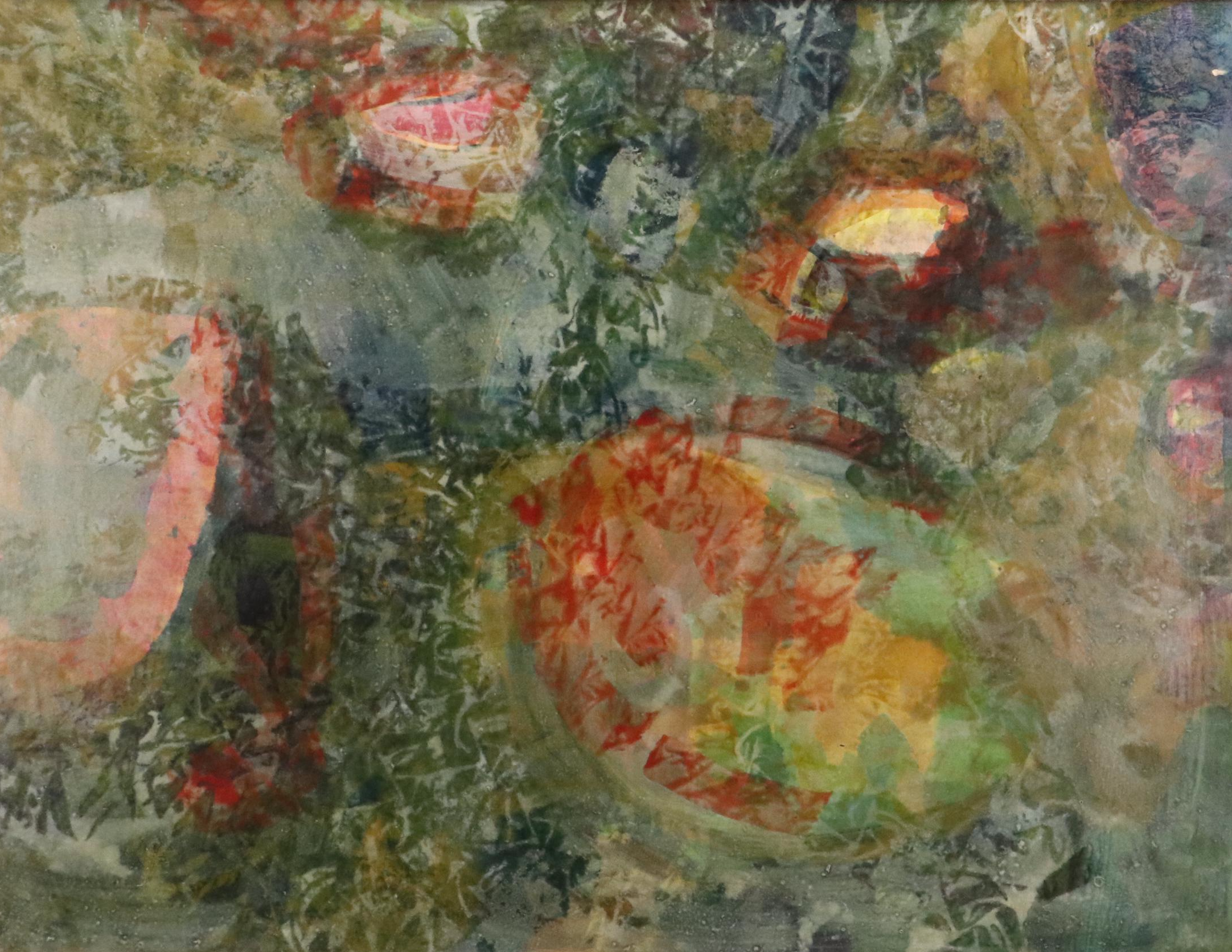 Louis Rockwood Abstract Mixed Media Painting