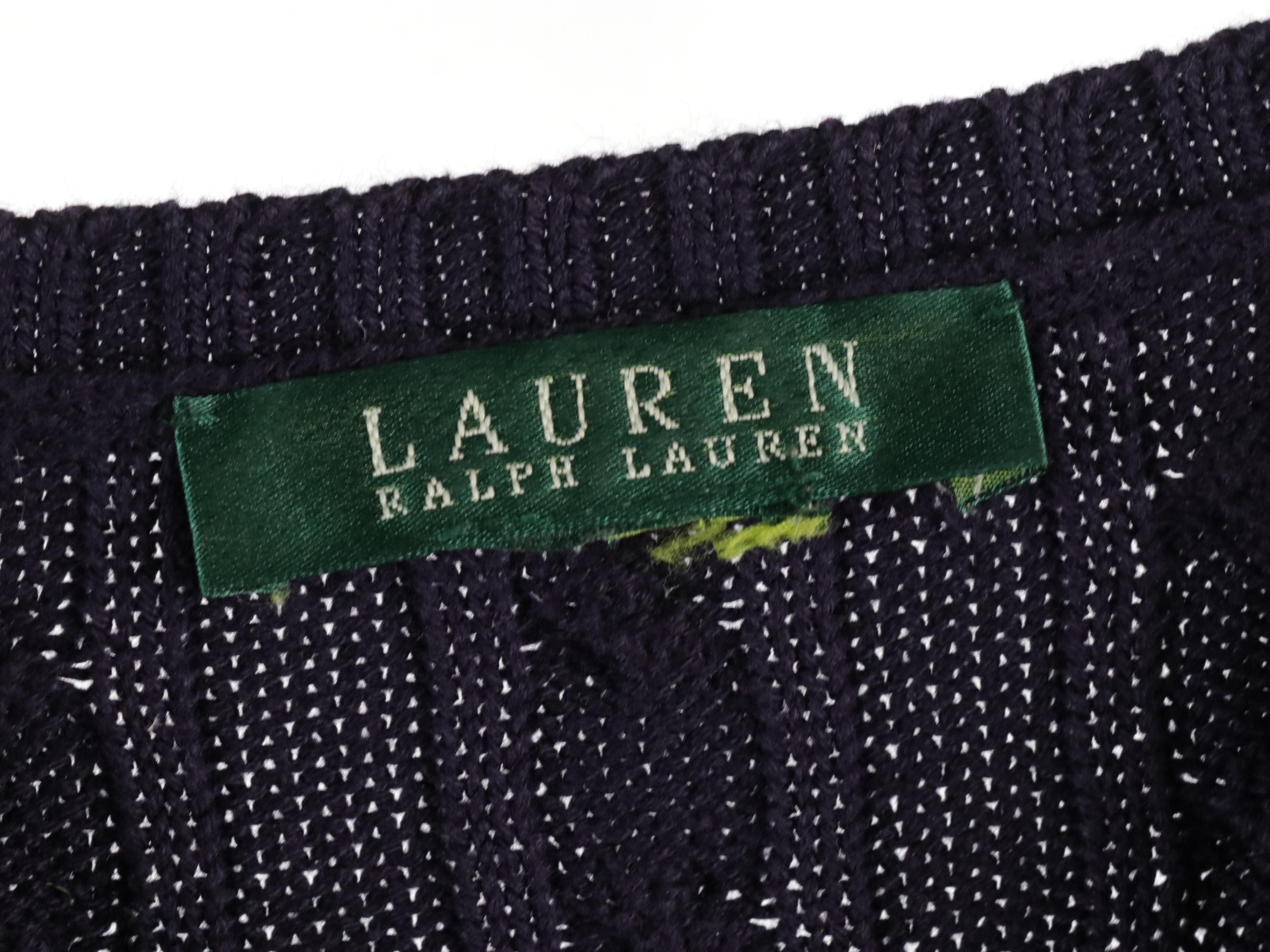 Lauren Ralph Lauren Cable Knit Cotton Sweaters, Turtleneck & Fur-Trimmed Sweater