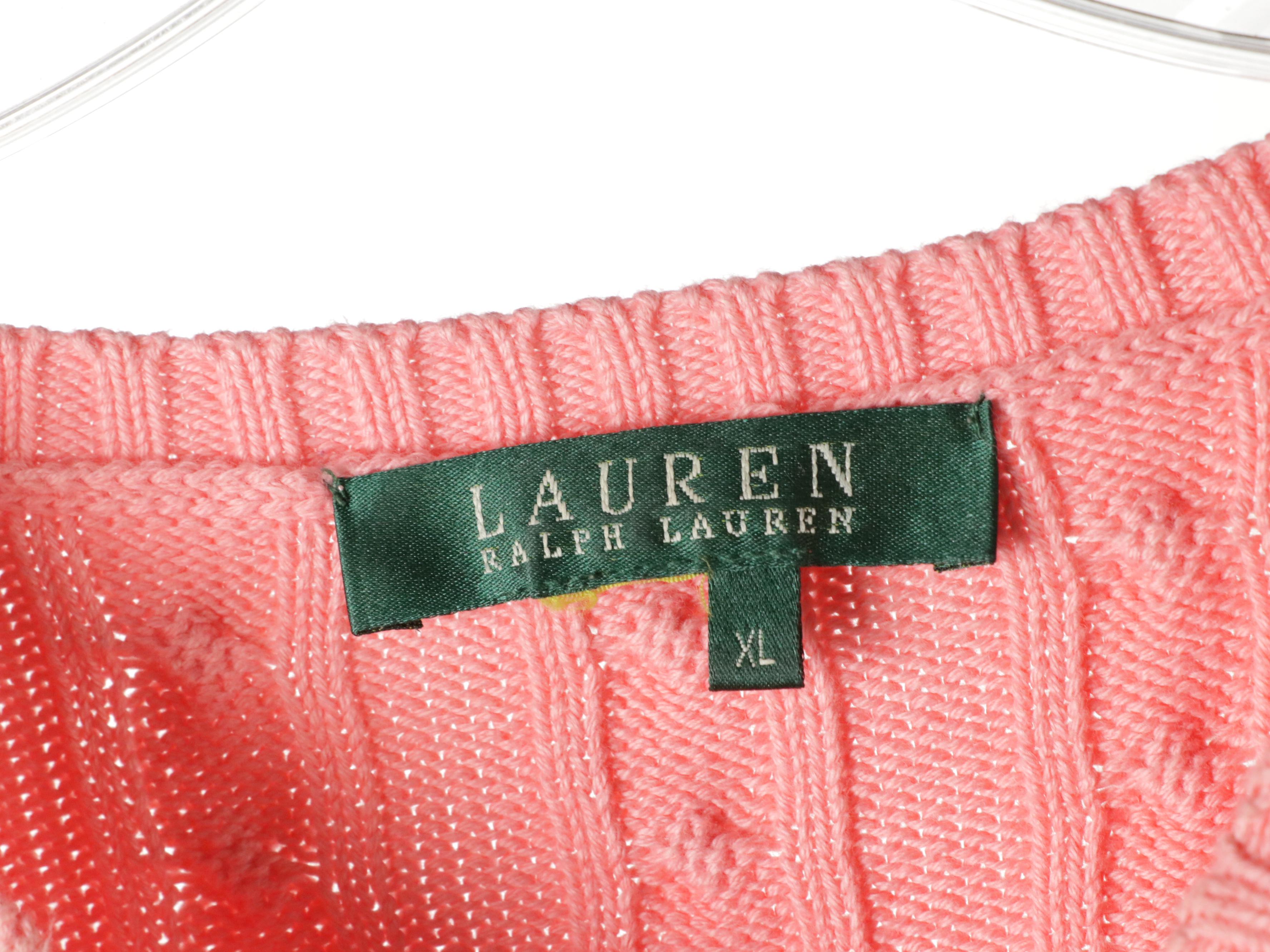 Lauren Ralph Lauren Cable Knit Cotton Sweaters, Turtleneck & Fur-Trimmed Sweater