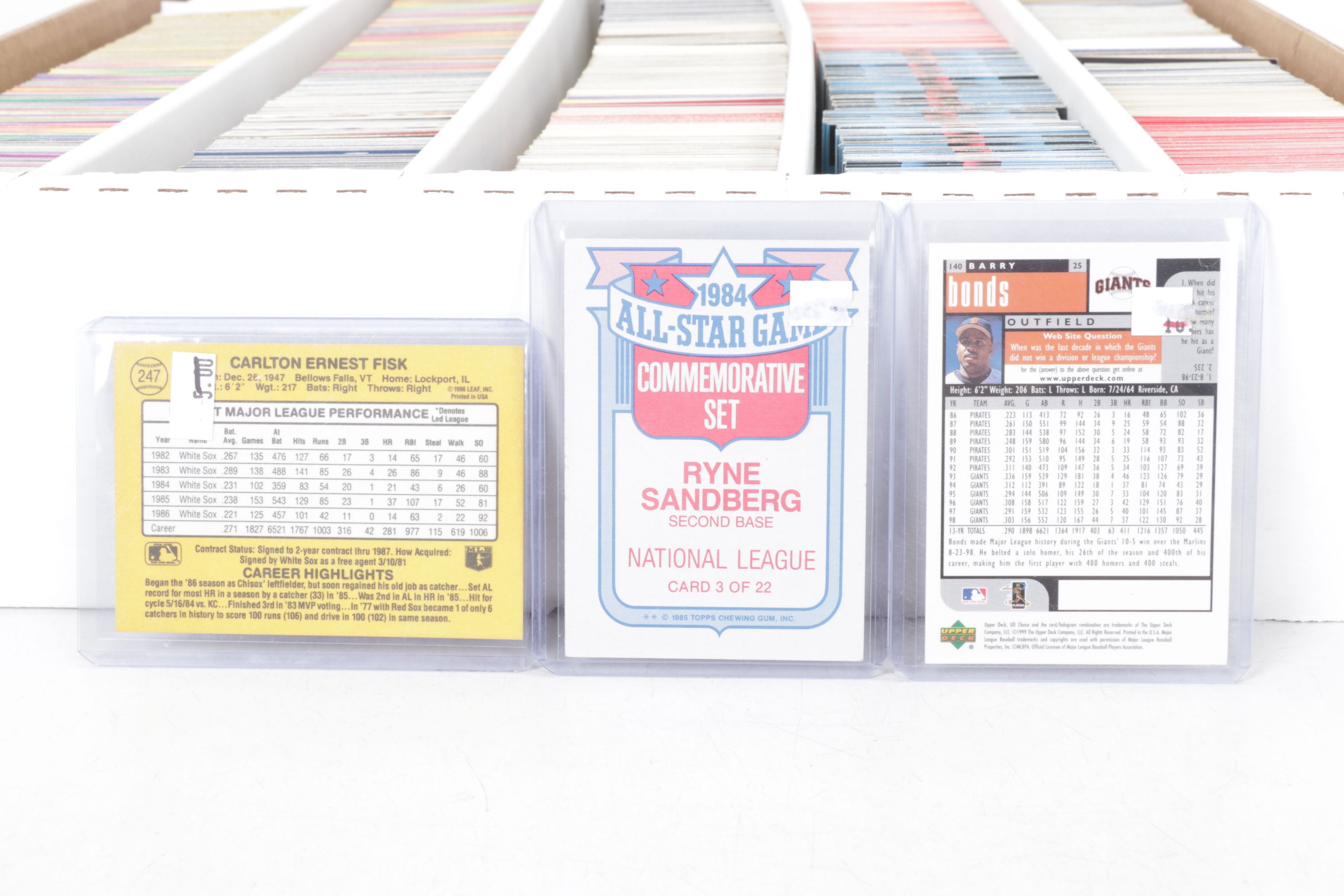 Ryne Sandberg, Reggie Jackson & Other Baseball Trading Cards