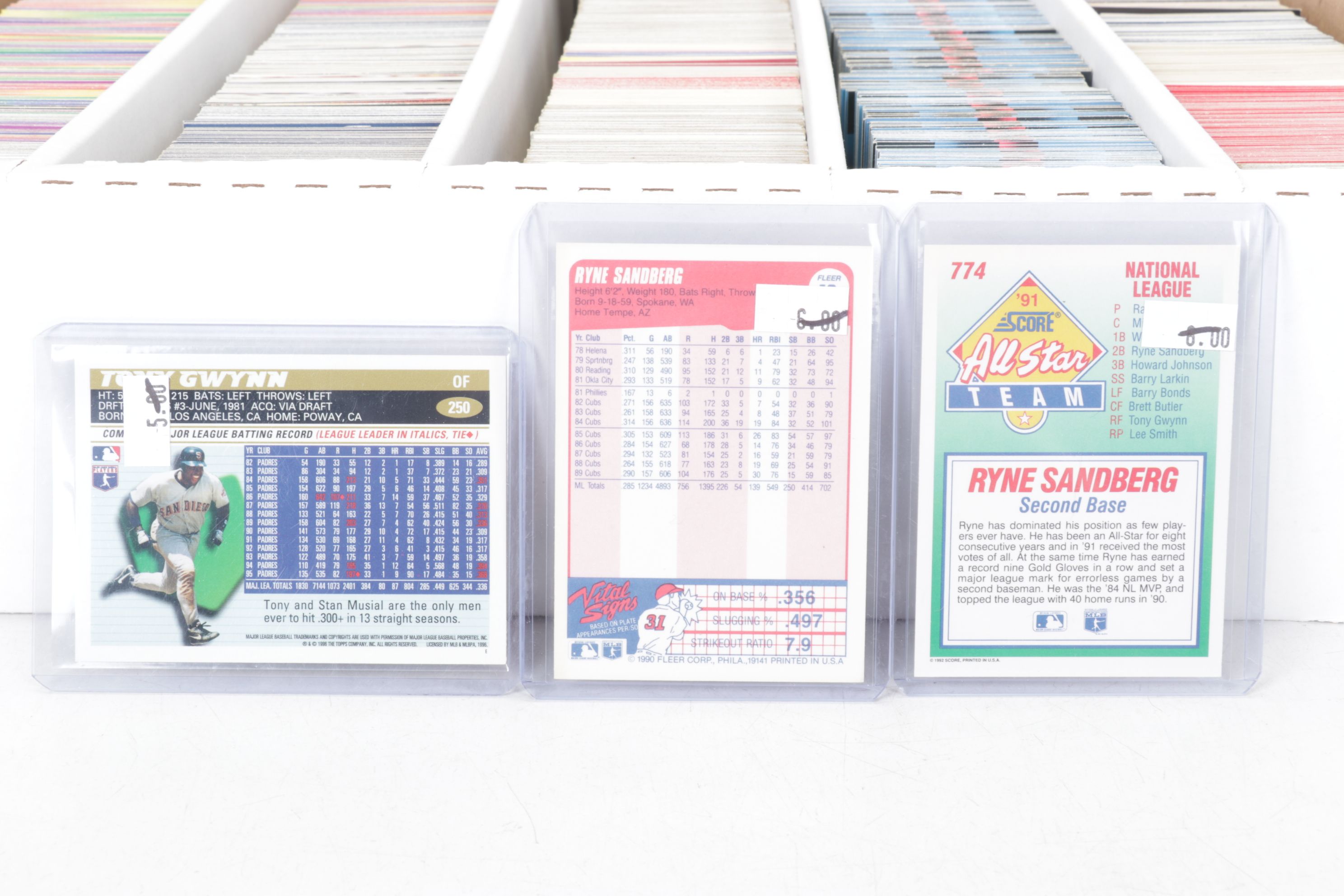 Ryne Sandberg, Reggie Jackson & Other Baseball Trading Cards