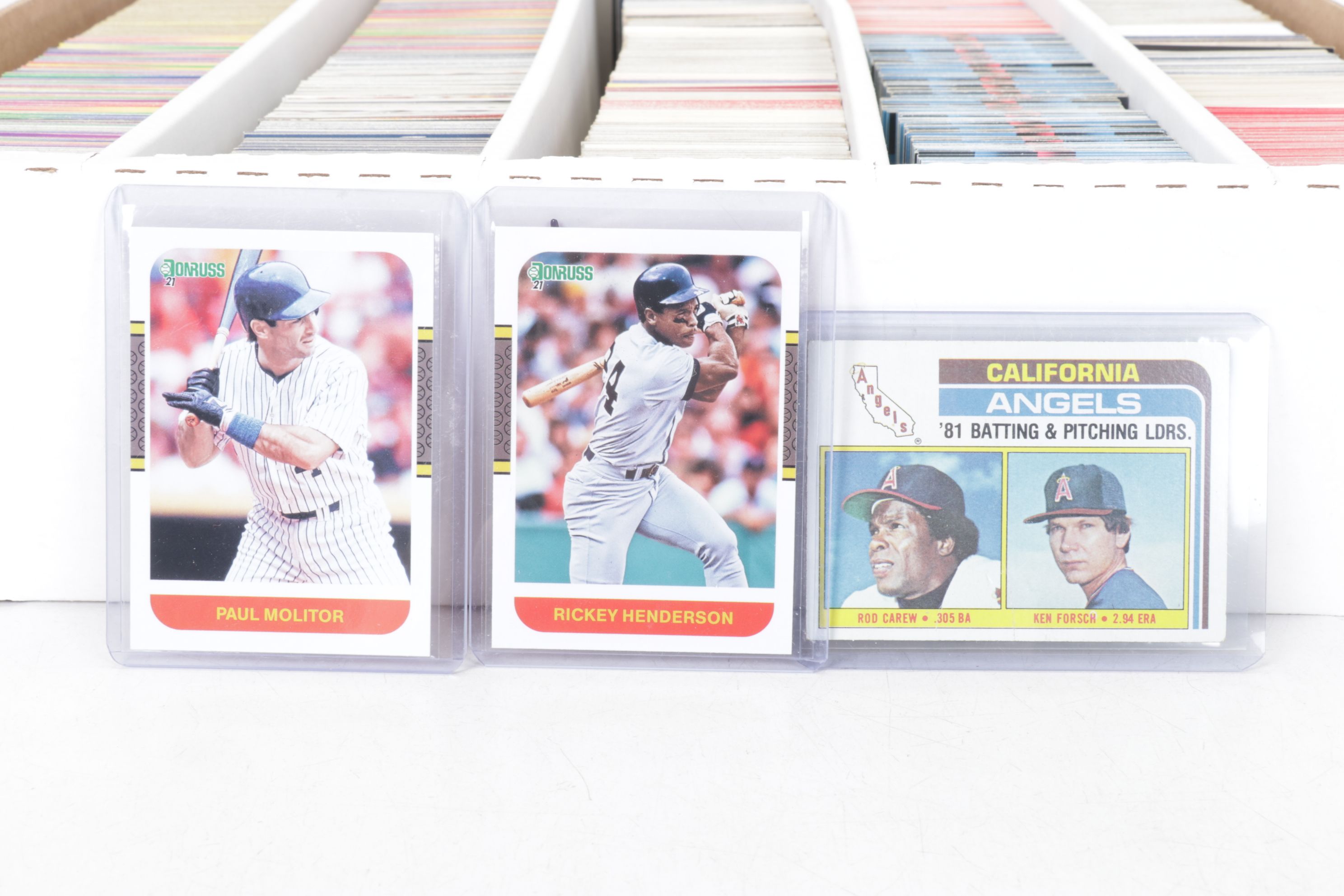 Ryne Sandberg, Reggie Jackson & Other Baseball Trading Cards