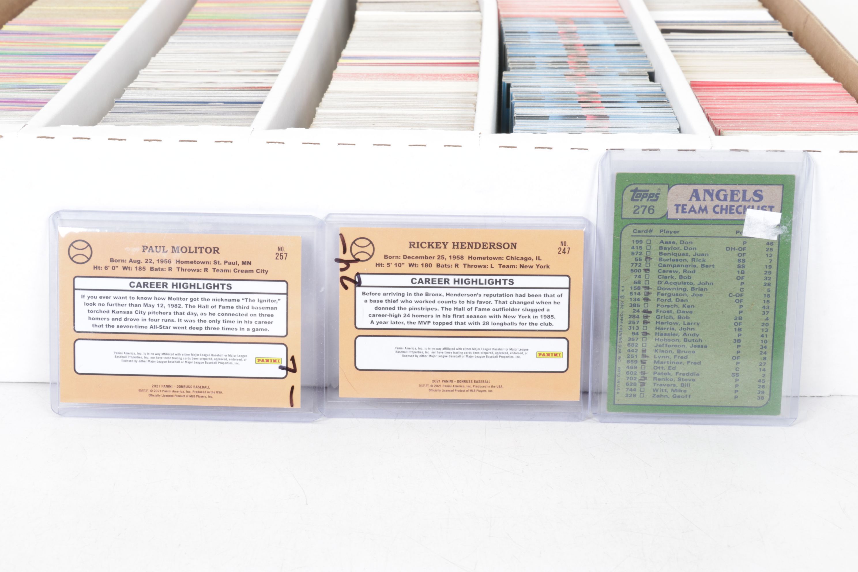 Ryne Sandberg, Reggie Jackson & Other Baseball Trading Cards