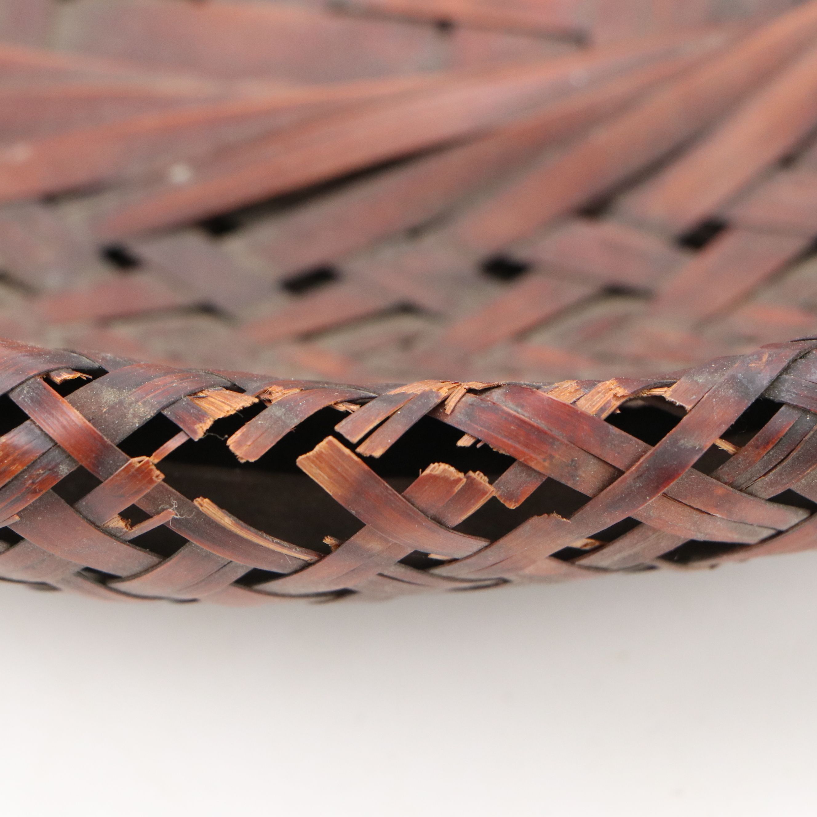 Wicker Fishing Creel and Japanese Style Ikebana Handwoven Basket