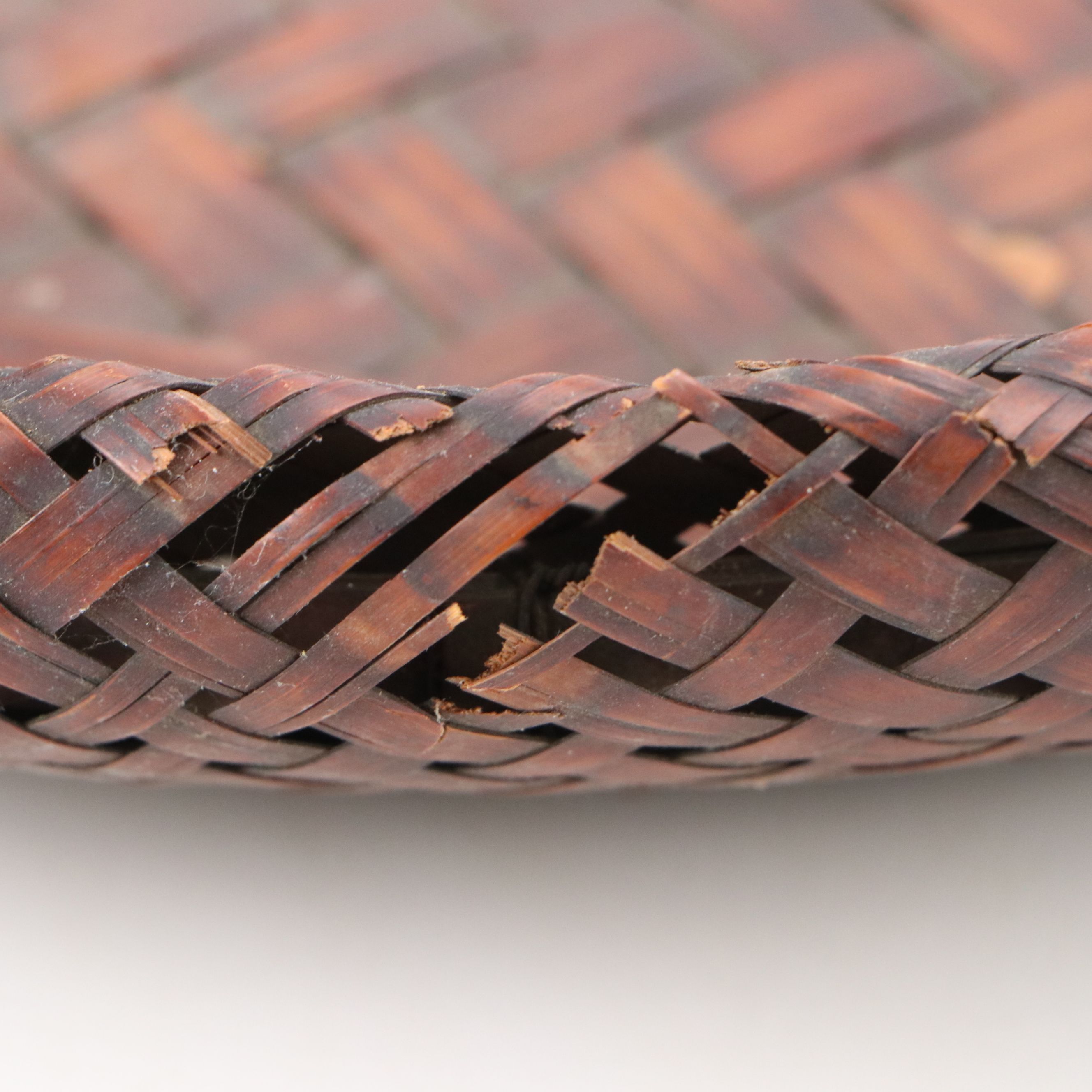 Wicker Fishing Creel and Japanese Style Ikebana Handwoven Basket