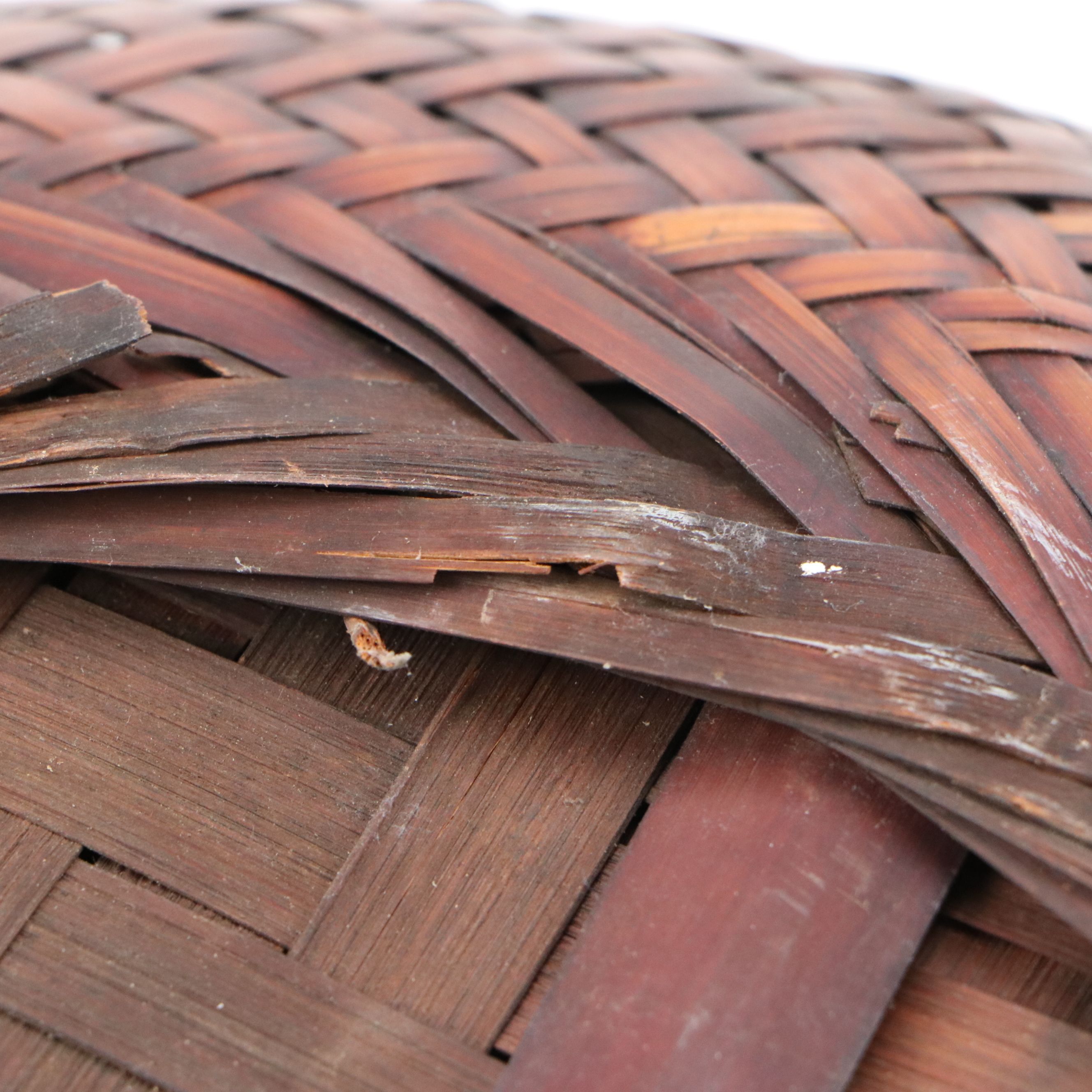 Wicker Fishing Creel and Japanese Style Ikebana Handwoven Basket