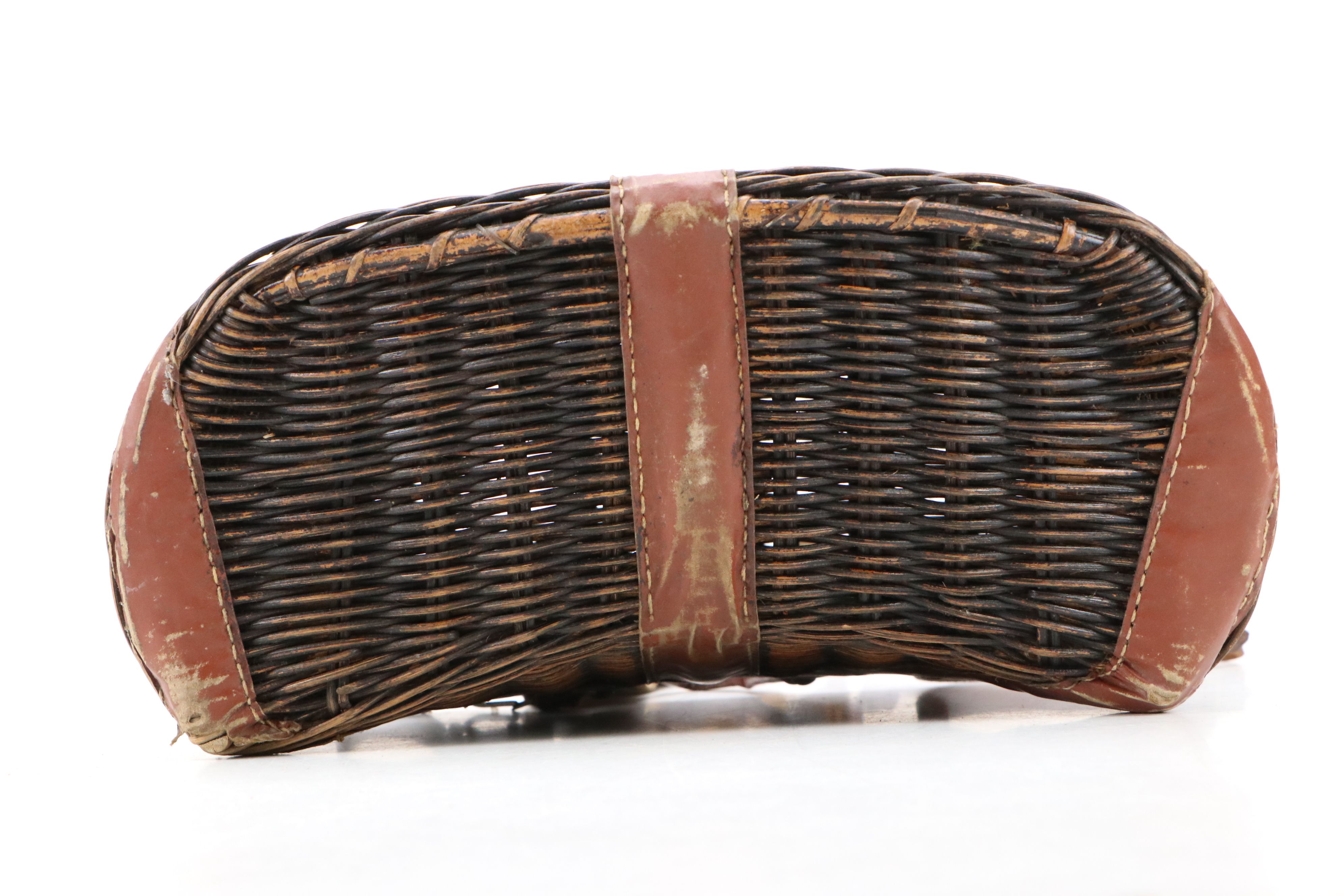 Wicker Fishing Creel and Japanese Style Ikebana Handwoven Basket