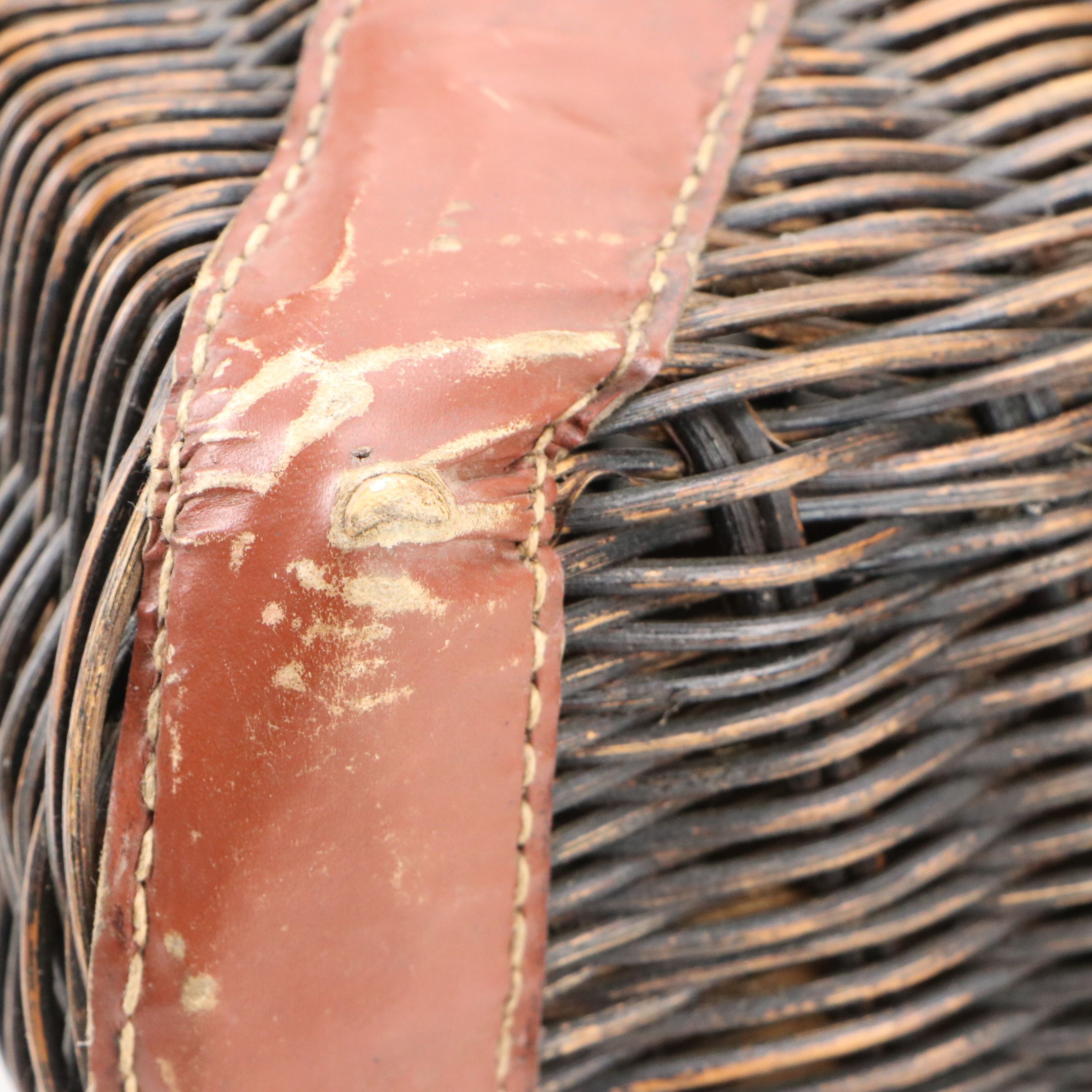 Wicker Fishing Creel and Japanese Style Ikebana Handwoven Basket