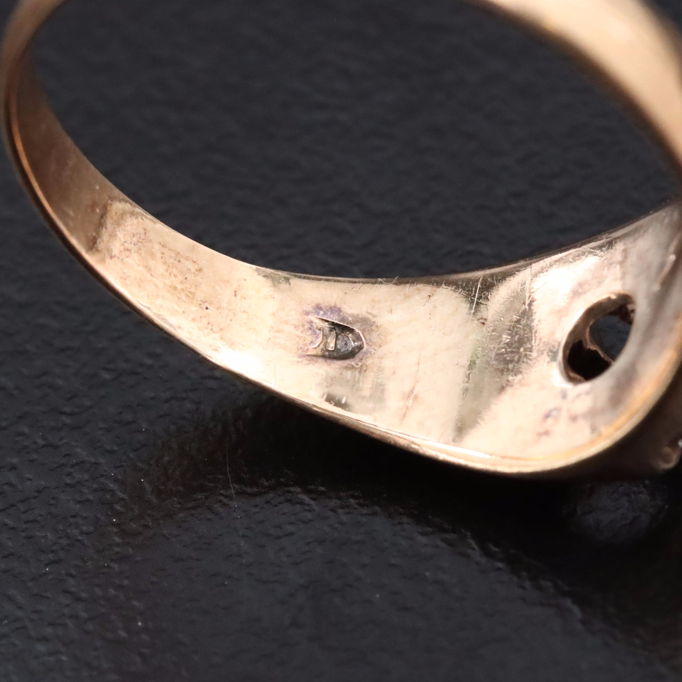 Vintage 14K 0.12 CT Diamond Ring