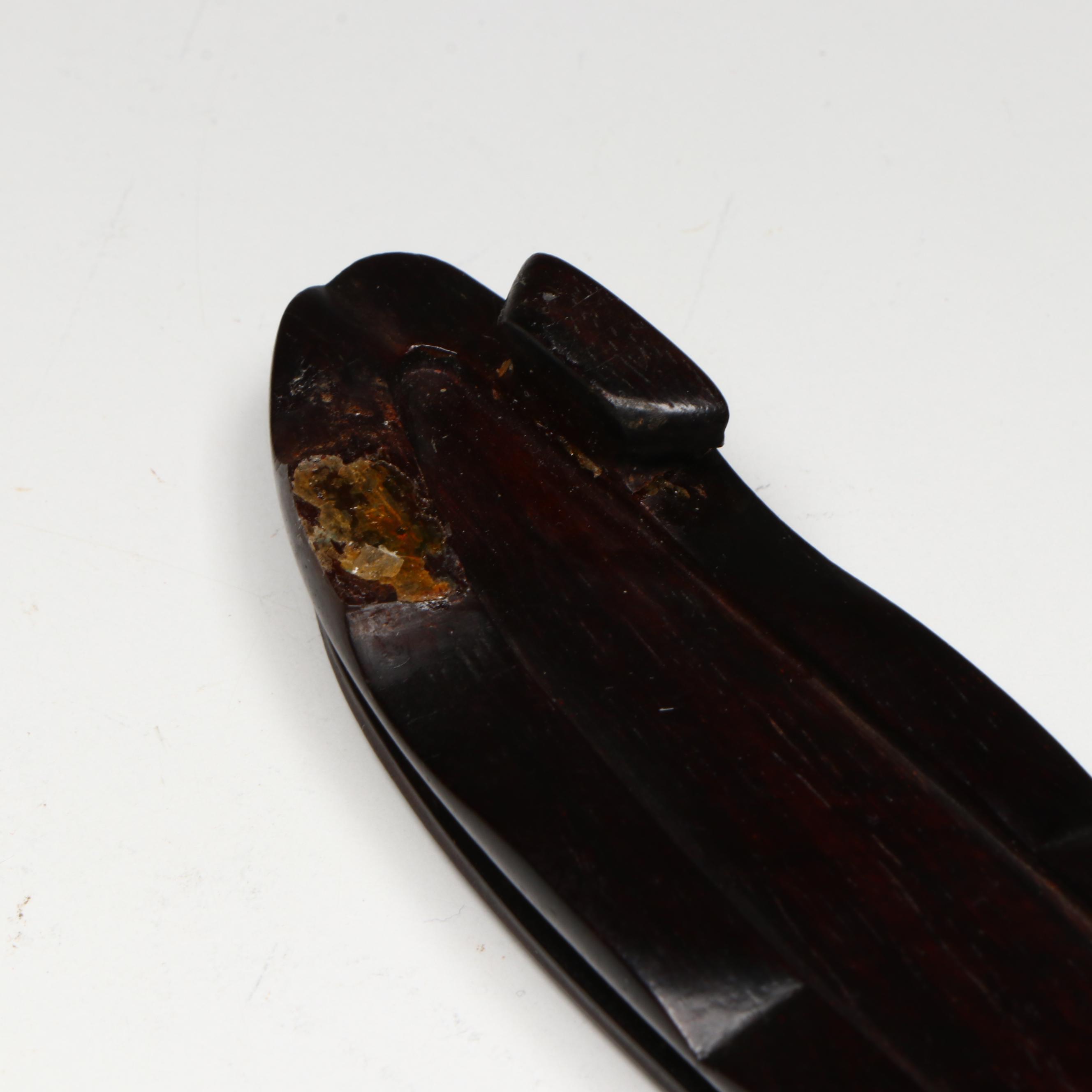 Chinese Carved Serpentine Resting Deer